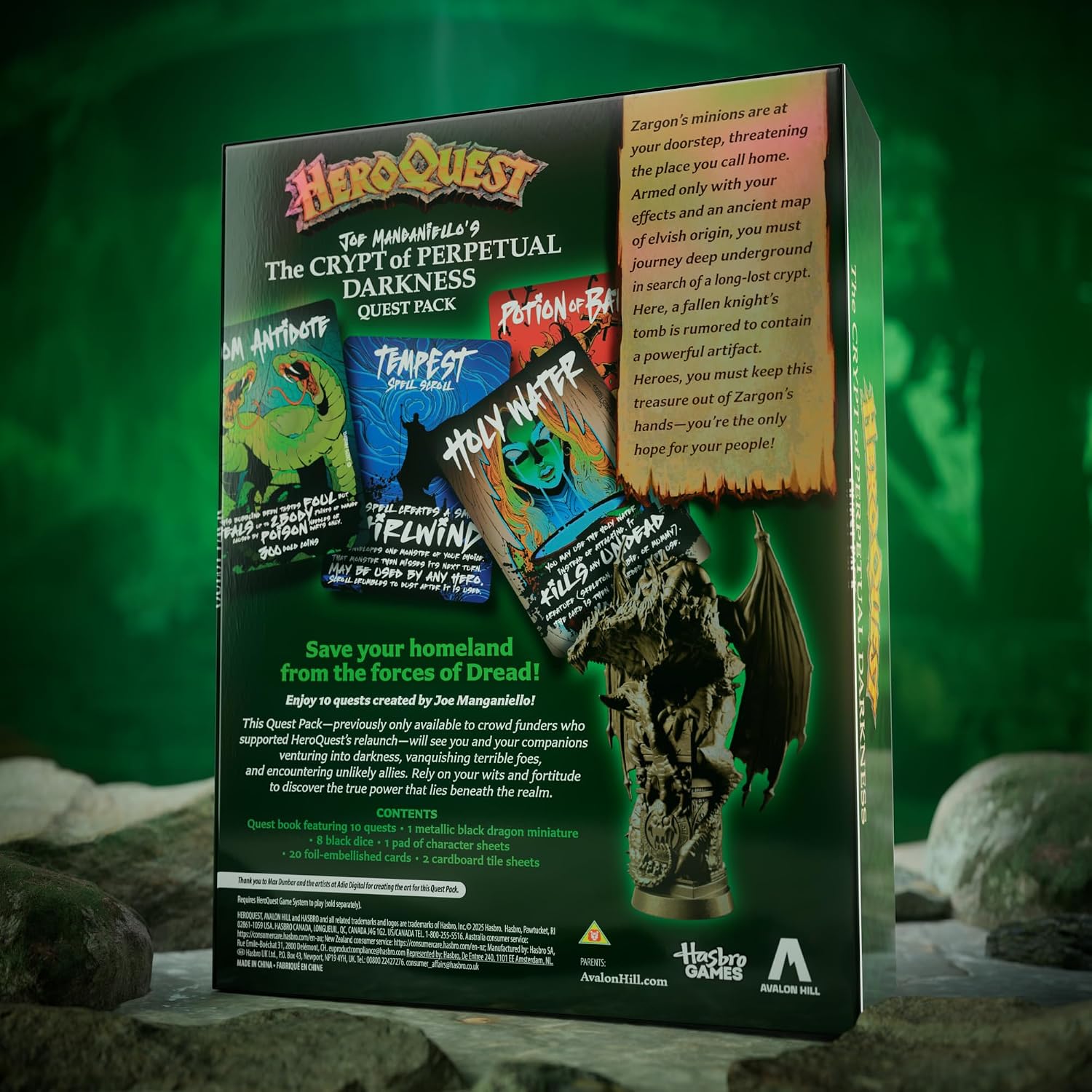 Detalle 2 de Avalon Hill HeroQuest Joe Manganiello’s The Crypt of Perpetual Darkness Quest Pack (English) – expansion for the HeroQuest Game System