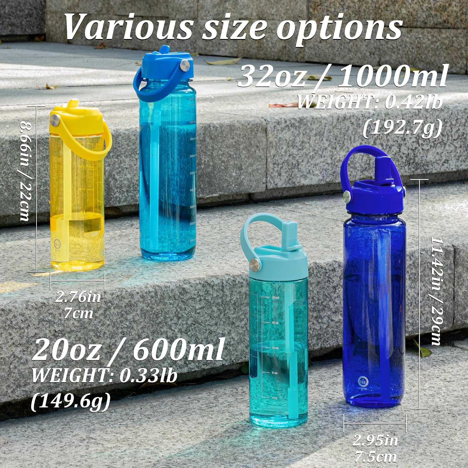 Thumbnail 1 de GOPPUS 600ml Clear Water Bottle