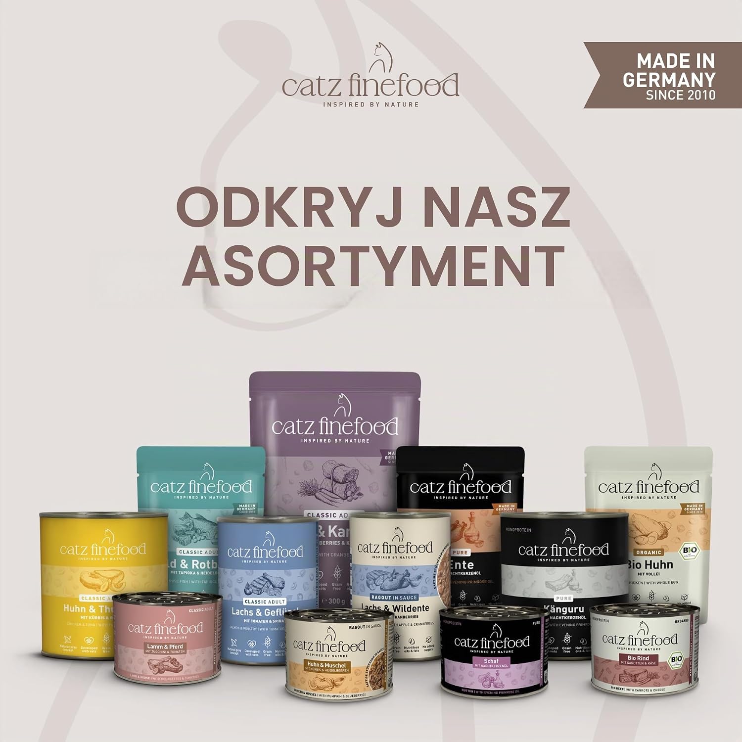 Detalle 1 de catz finefood Purrrr mokra karma dla dorosłych kotów, jagnięcina, bez zbóż