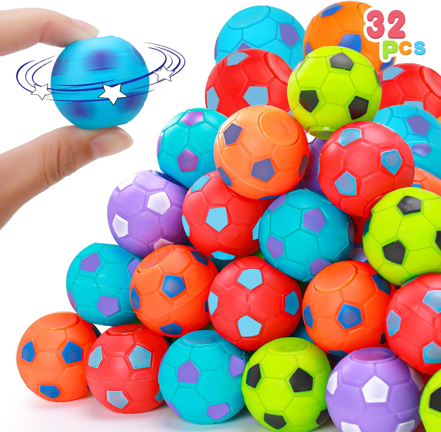 32PCS Fidget Spinner Soccer Balls 1.2