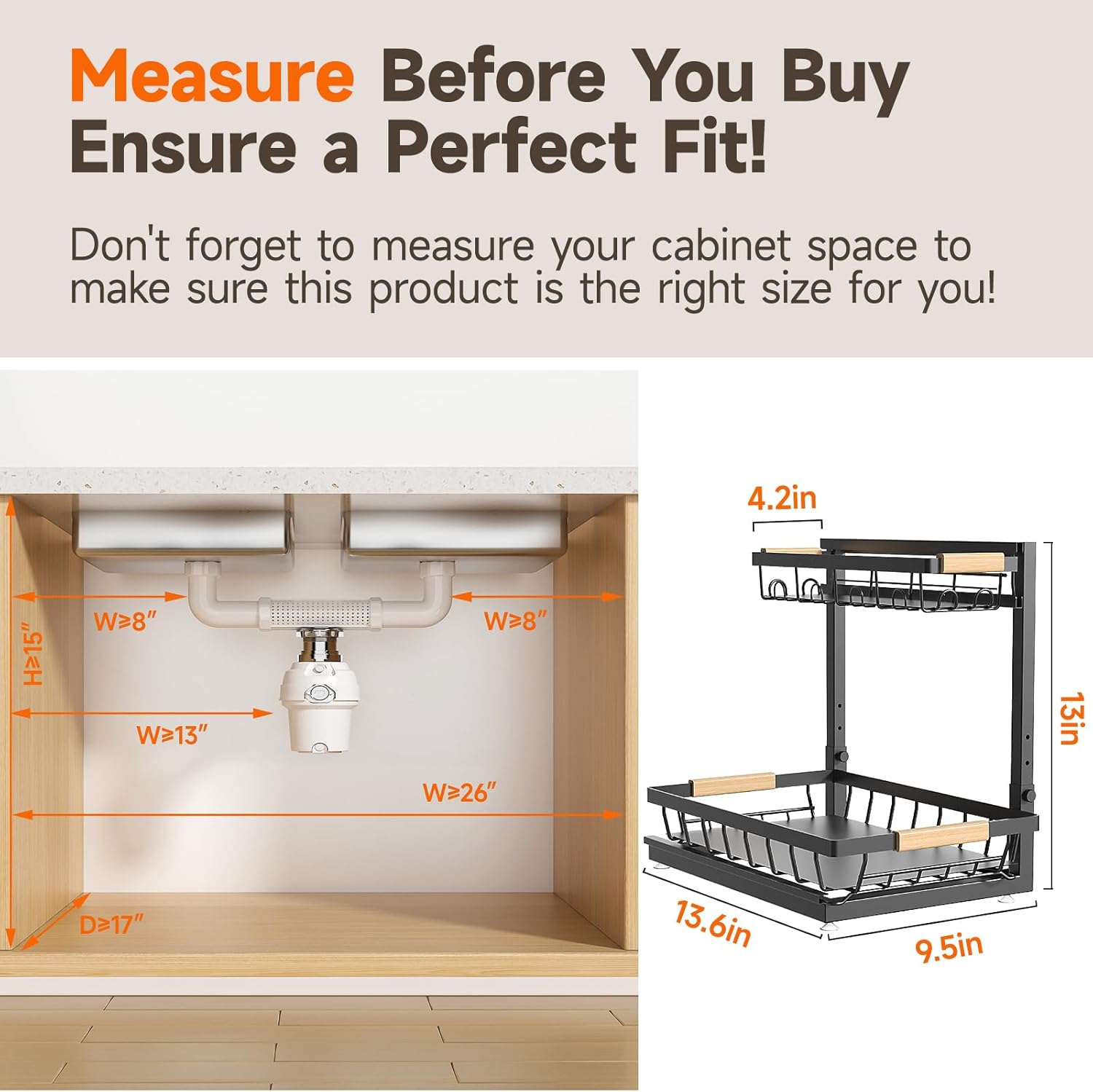 Thumbnail 5 de Sevenblue 2-Pack Under Sink Organizer