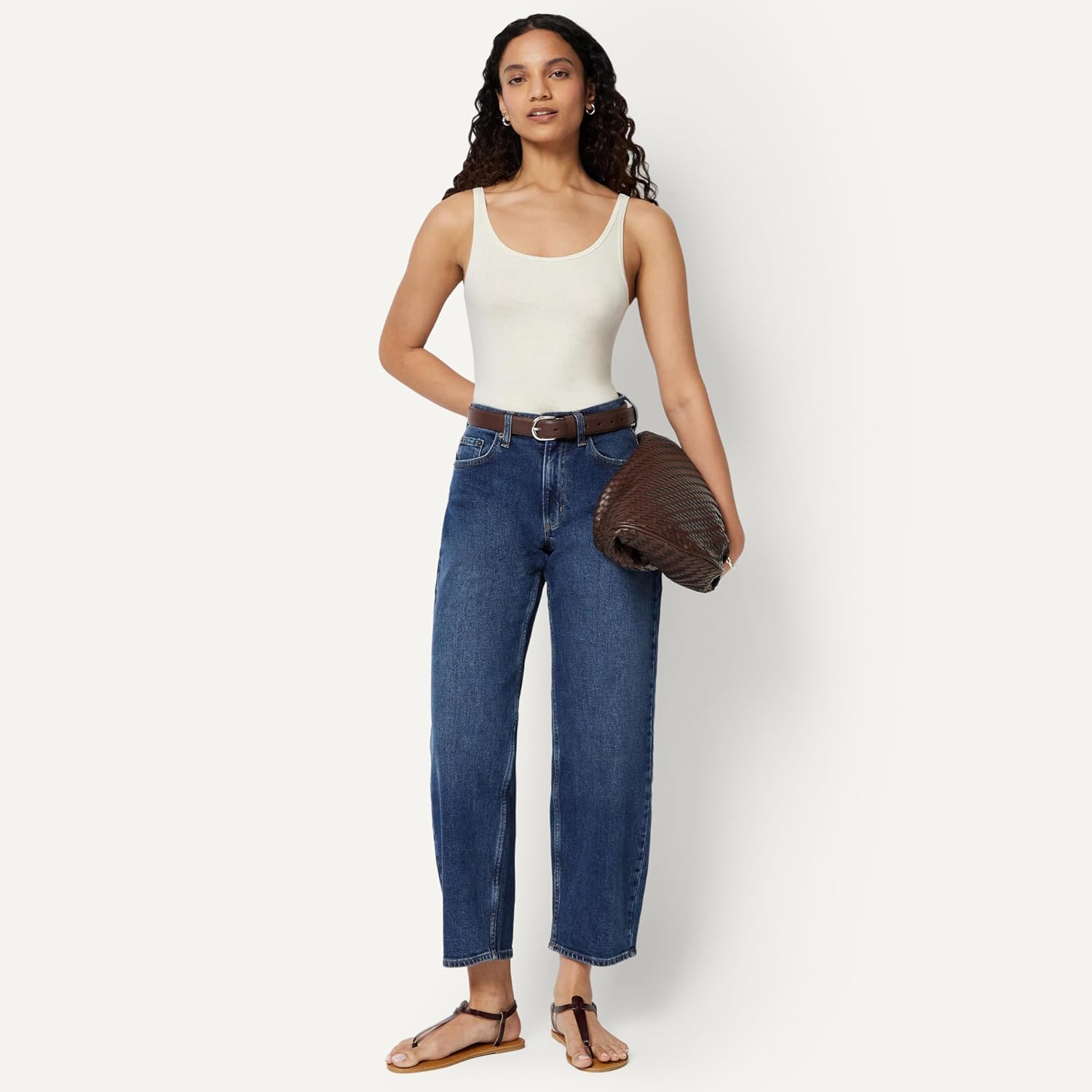Detalle de Amazon Essentials Femme Débardeur Coupe ajustée à fines bretelles – lot de 2