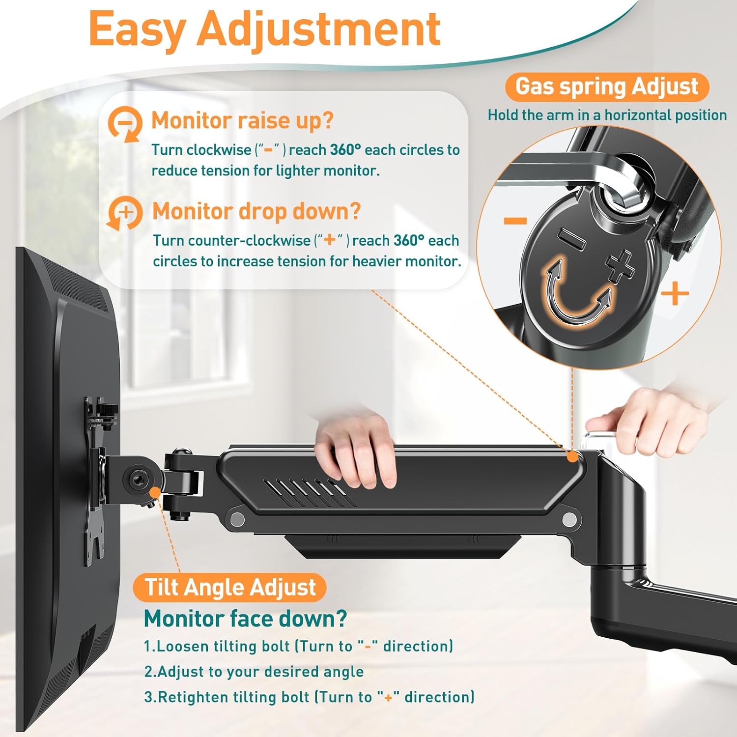 Detalle 1 de ELIVED 13-32 inch monitor arm mount