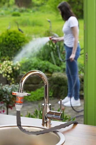 Detalle de Raccord Gardena pour robinets d’eau intérieurs (18210-20) – Adaptateur et clé de montage inclus