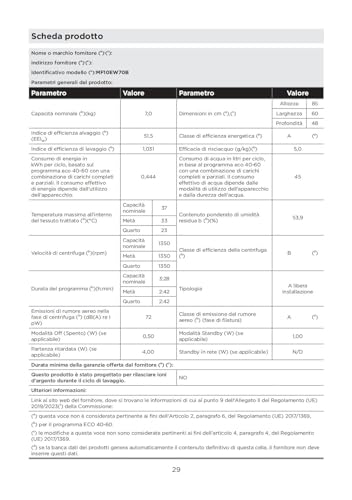 Thumbnail 10 de Midea Lavatrice Slim 7 kg Classe A, 1400 Giri, Motore BLDC – Efficienza e pulizia avanzata