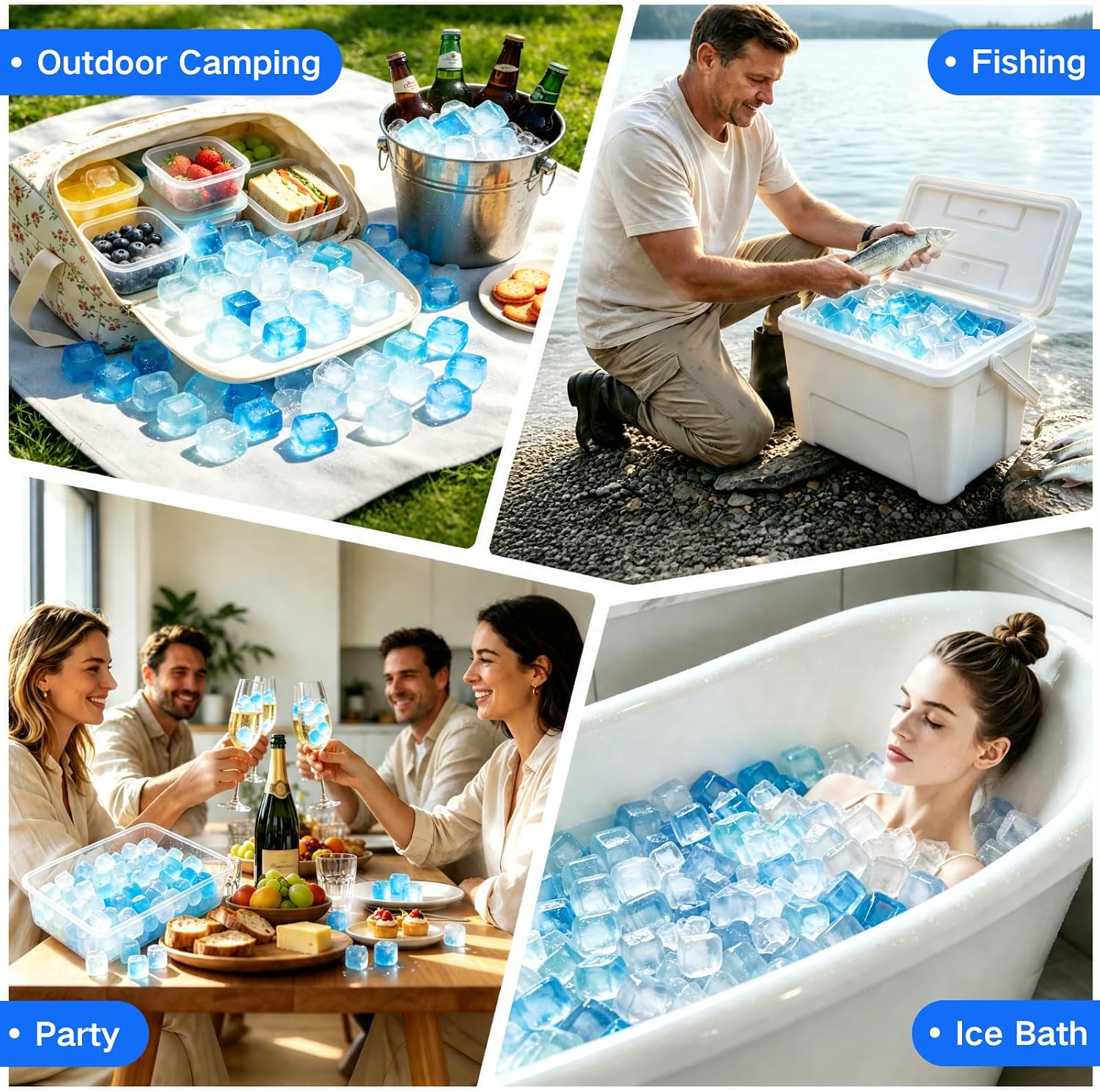 Thumbnail 6 de BYTTME BY-US-RICWB400 Reusable Ice Cubes, BPA-Free, Refreezable, 400-Pack