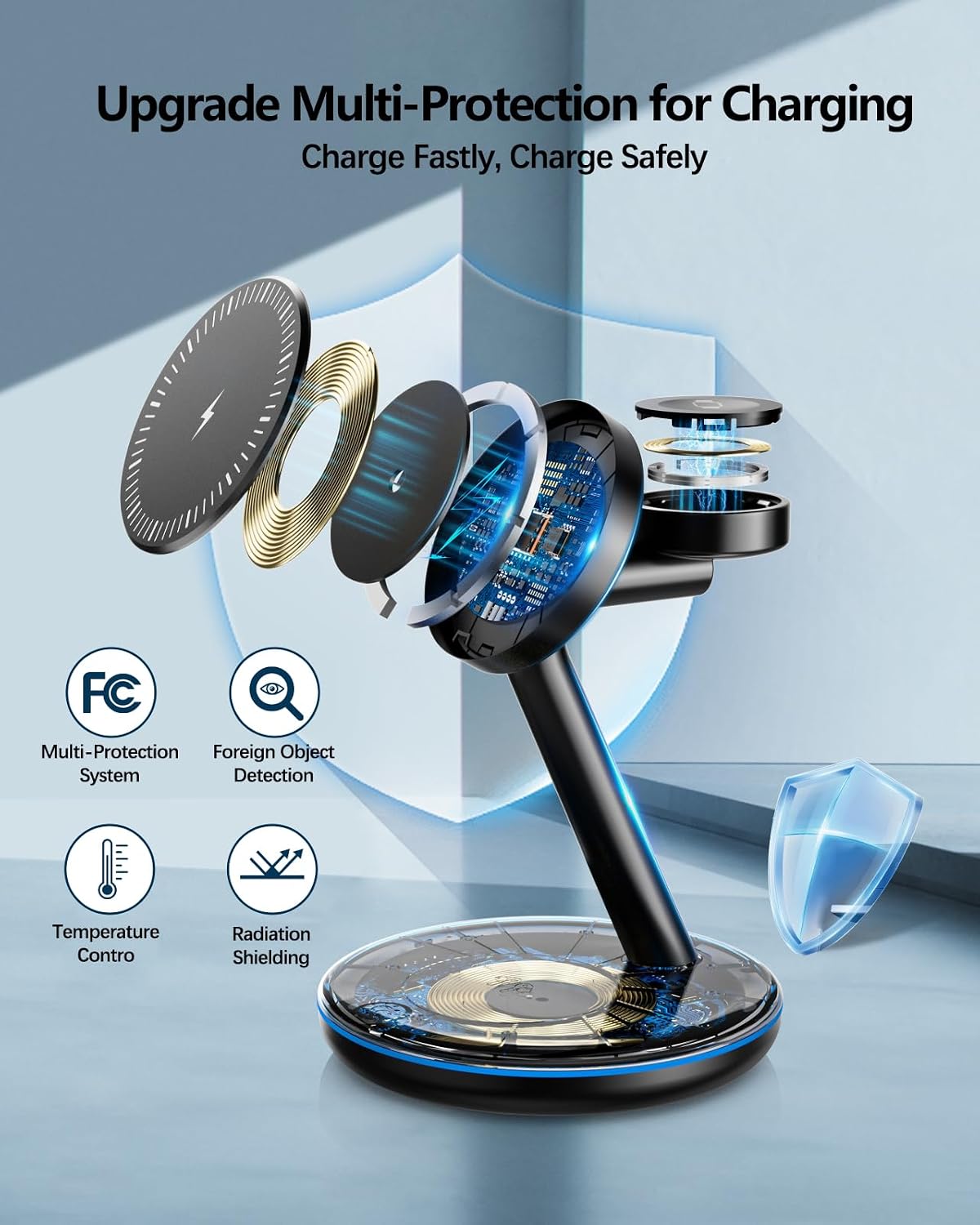 Thumbnail 4 de Magnetic Wireless Charger 3‑in‑1 18W stand