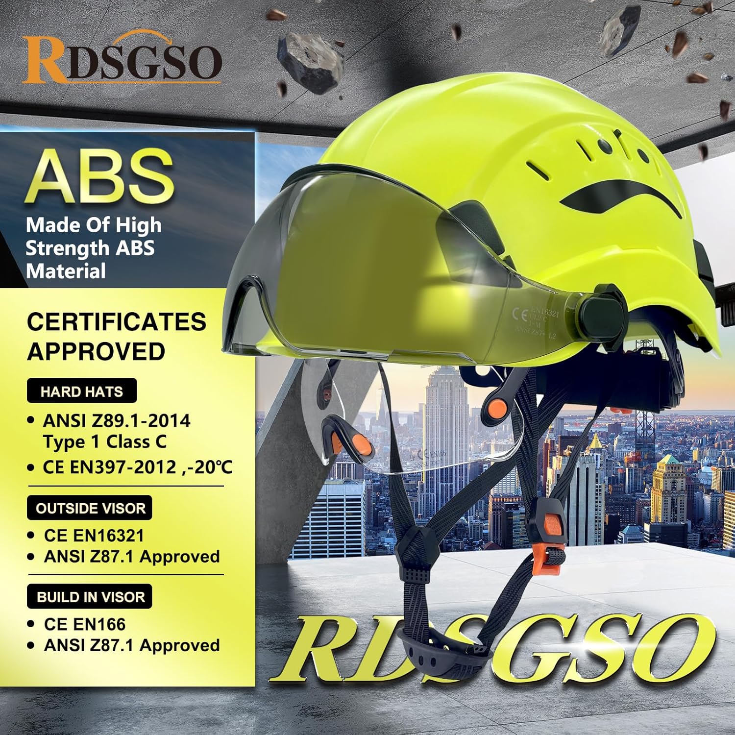 Thumbnail 6 de RDSGSO Industrial Safety Helmet 580g