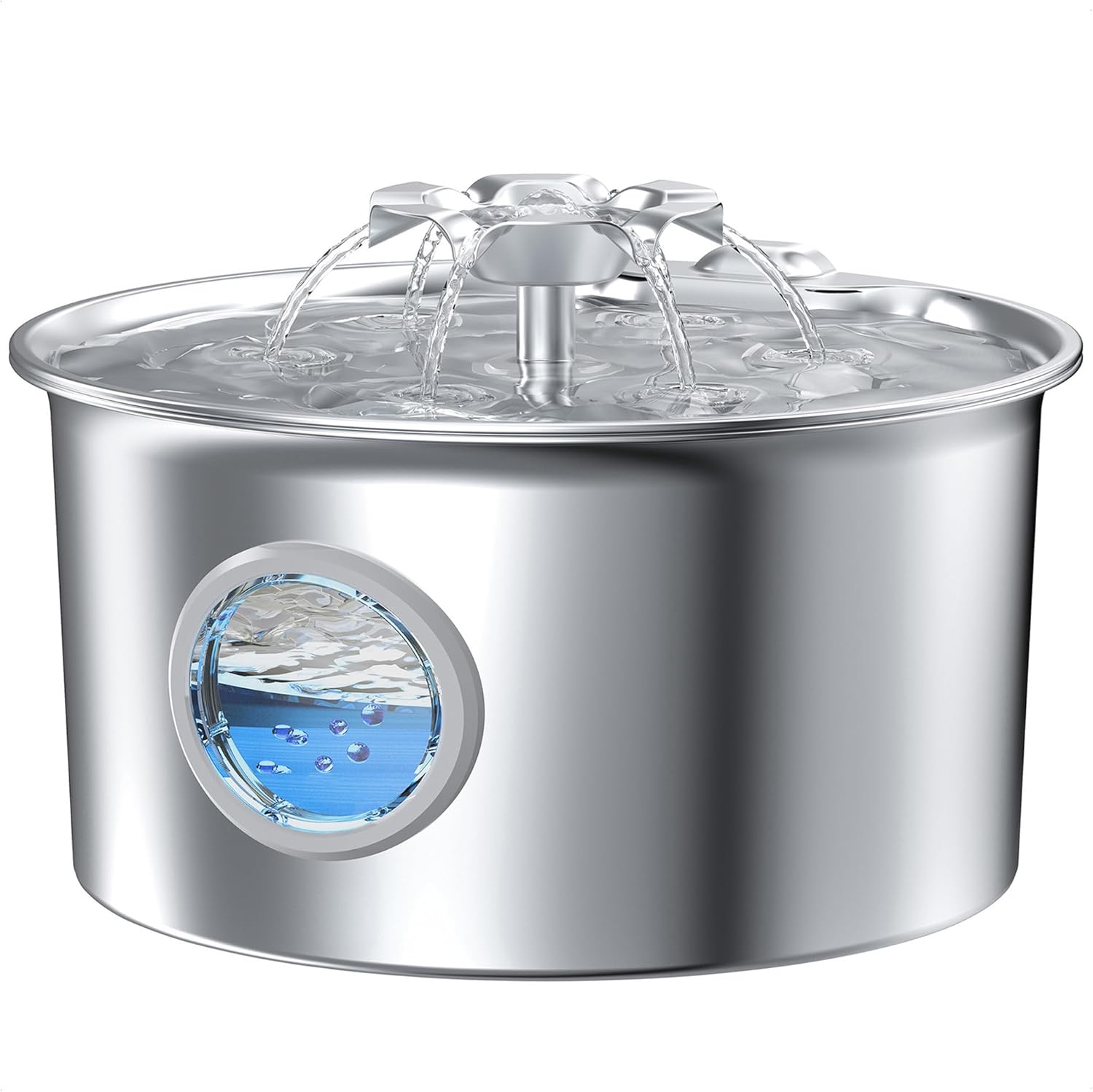 Detalle de Fuente para Gatos Acero Inoxidable 2.6L