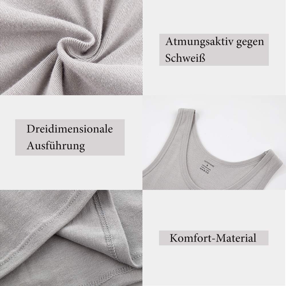 Detalle de Lot de 5 débardeurs homme NUOZA en coton (toutes tailles et couleurs)