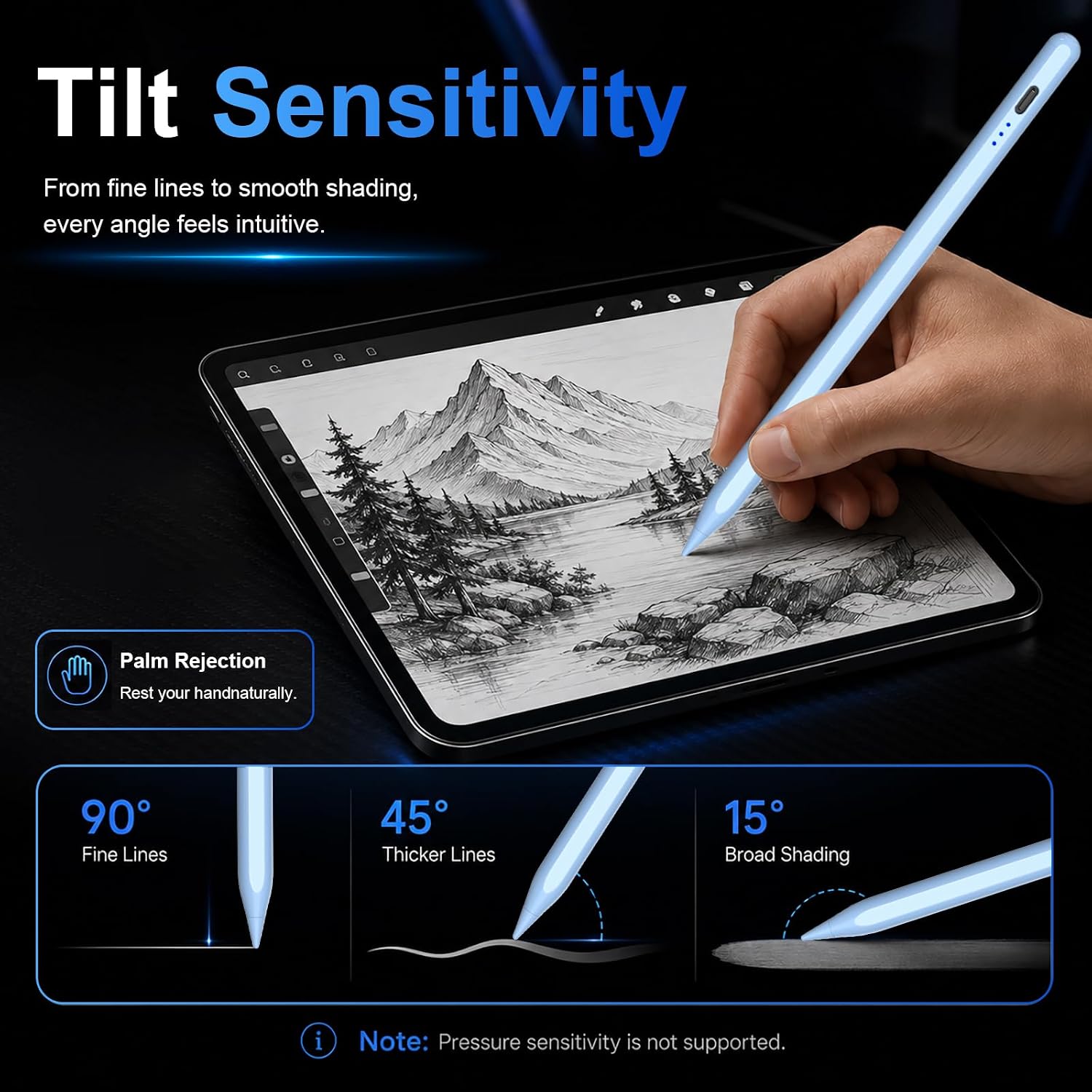 Detalle de HATOKU Pencil 1st Generation for iPad (A16, 2018–2026)