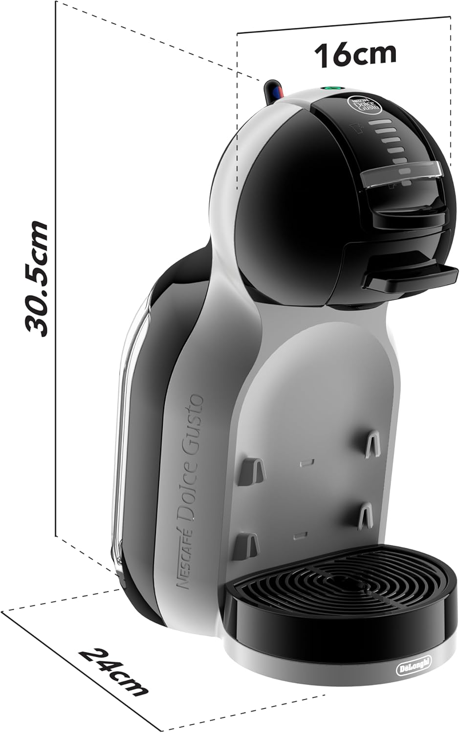 Thumbnail 2 de NESCAFÉ Dolce Gusto Mini-Me Automatic Coffee Machine – Black & Arctic Grey Starter Kit by De’Longhi (EDG155.BG)