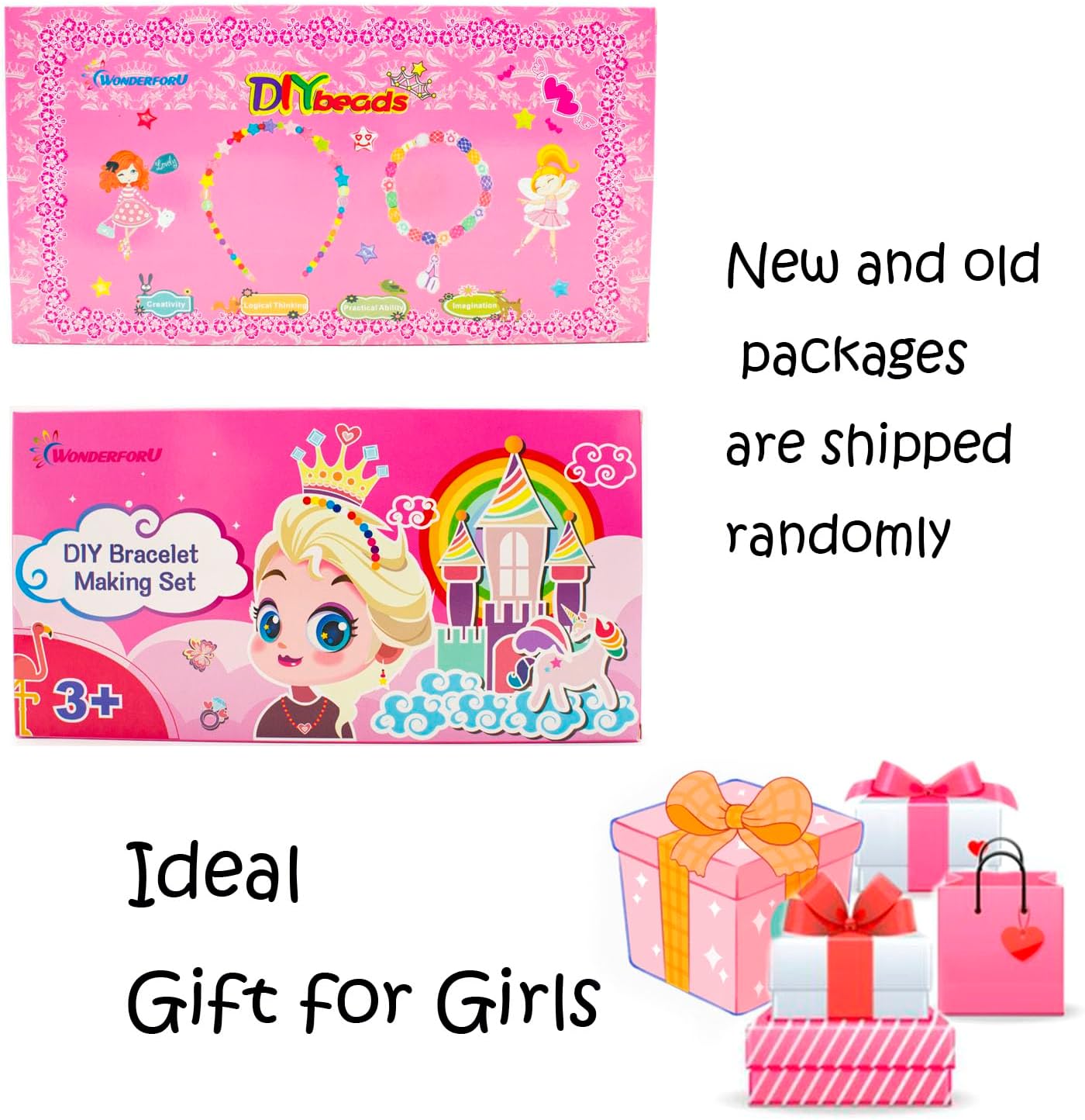 Thumbnail 6 de WONDERFORU Children DIY Beads Kit for Friendship Bracelets, Necklaces & Hairbands (24 colours)