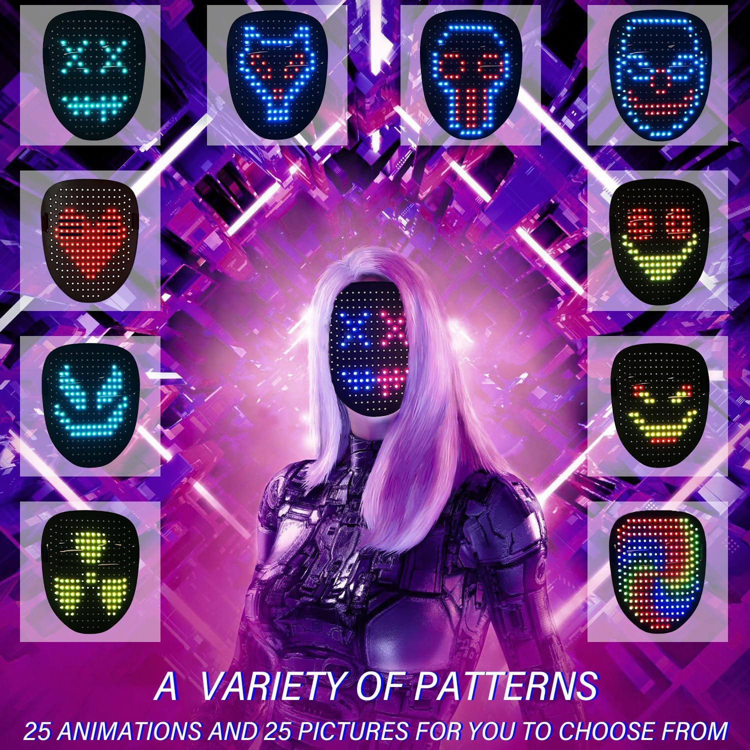 Thumbnail 1 de Depointer Life LED-Maske 25 Modi 🎭