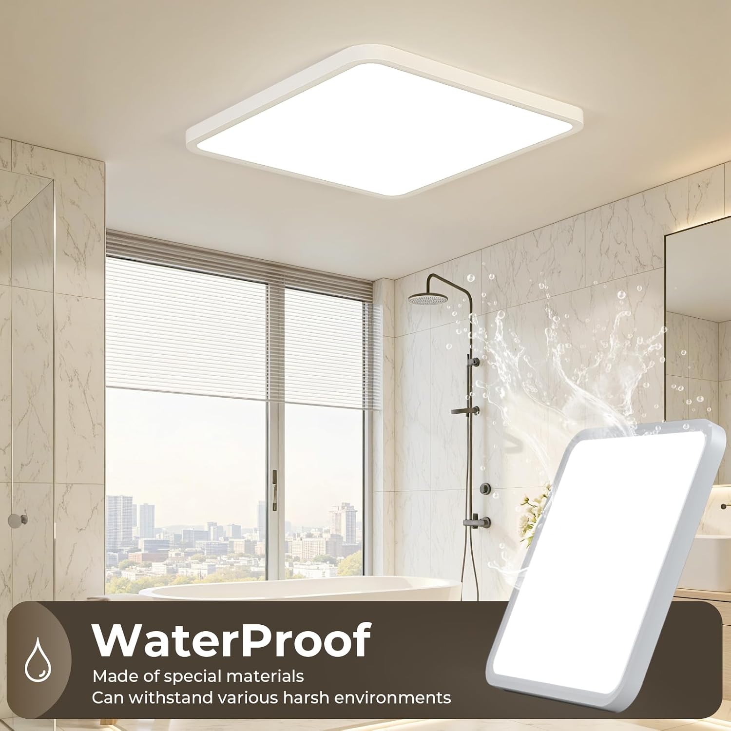 Thumbnail 3 de EASY EAGLE Plafoniera LED soffitto 50 cm: luce intensa, design ultrasottile e affidabile