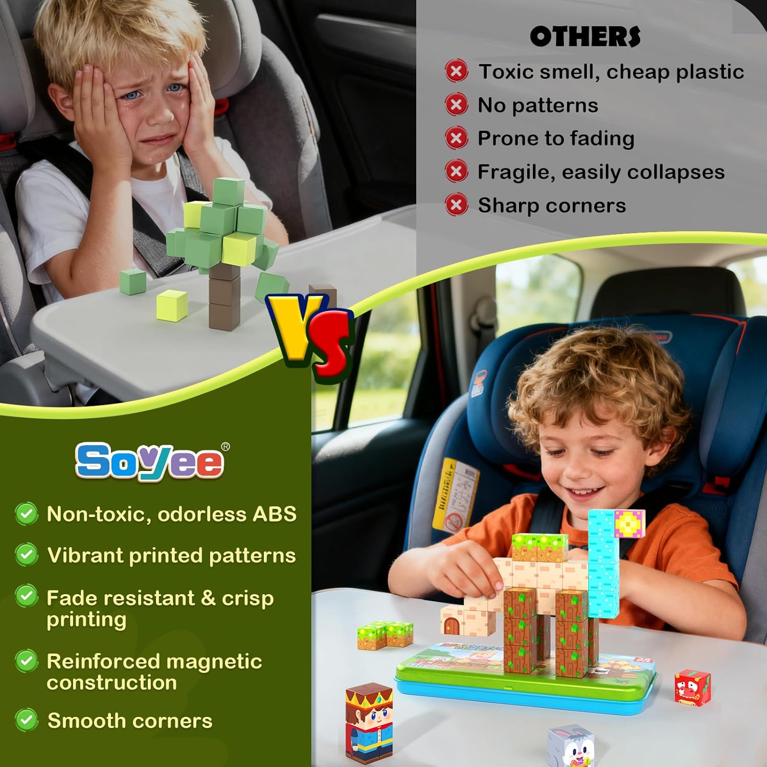 Detalle de Mini Magnetic Blocks Travel Set 36 Pieces