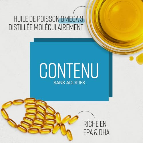 Thumbnail 6 de VitaBright Oméga 3 Gélules 1000–3000 mg: 990 mg EPA / 660 mg DHA, 300 gélules, huile de poisson purifiée et certifiée Friend of the Sea