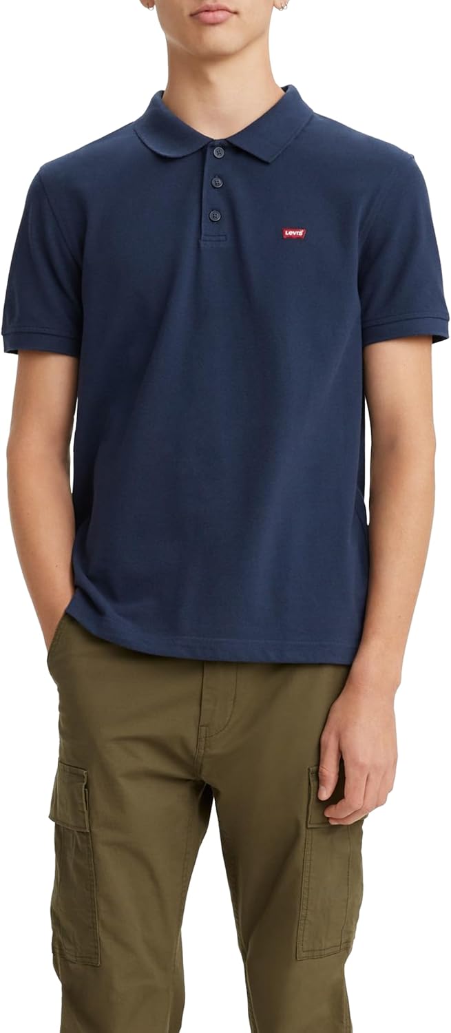 Detalle de Levi's Housemark Polo Hombre - Camiseta Dress Blues 🌊