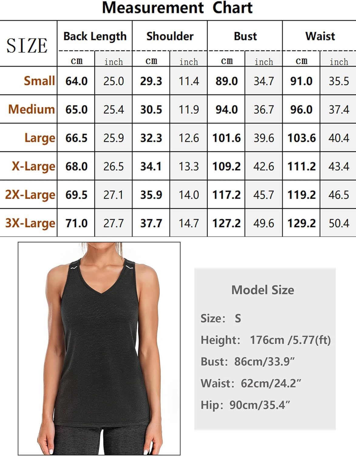 Thumbnail 5 de Gyabnw canotta donna senza maniche con scollo a V e inserti riflettenti, tessuto traspirante per fitness, corsa e yoga