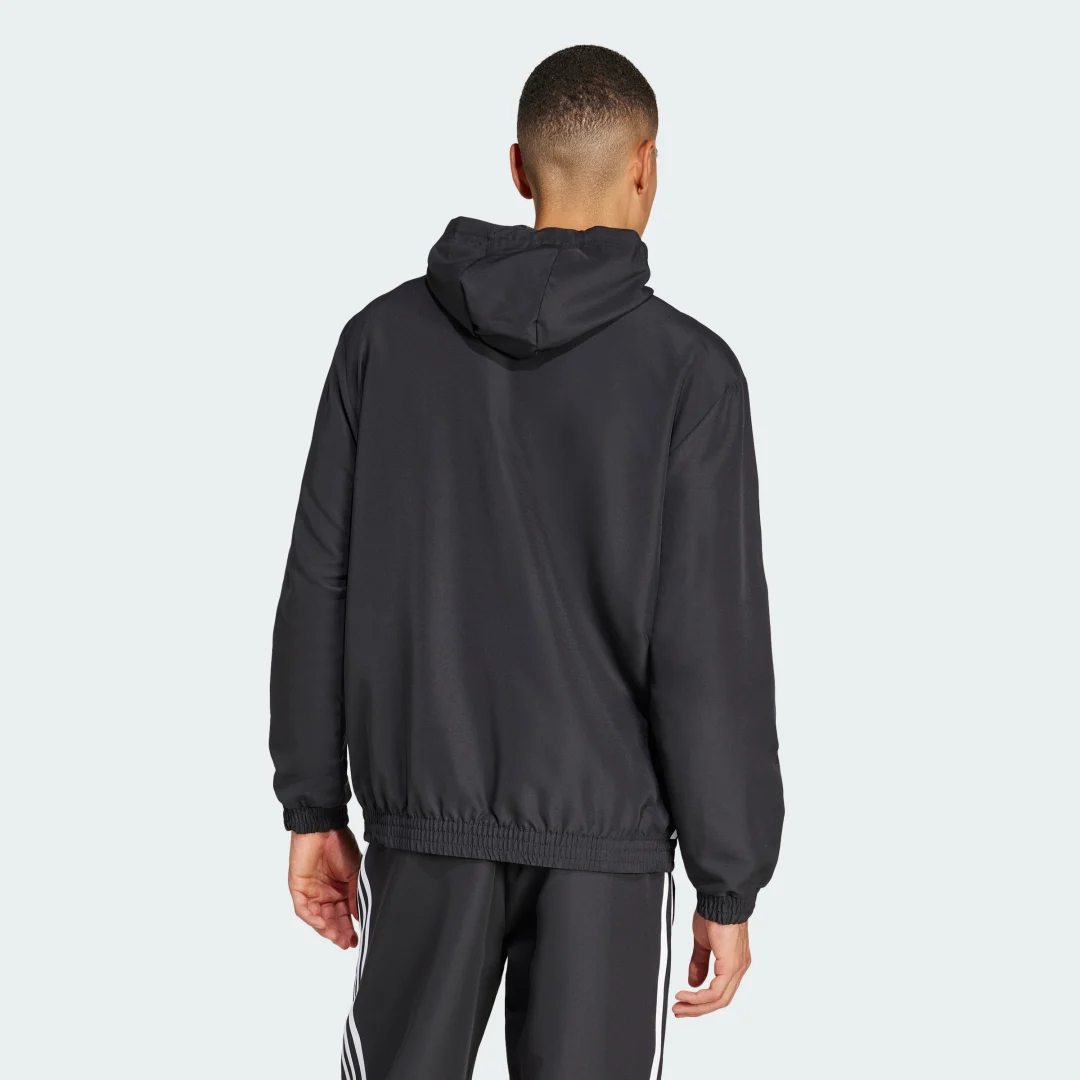Detalle 2 de Chaqueta con capucha Tiro 25 Essentials Woven de Adidas – Negro