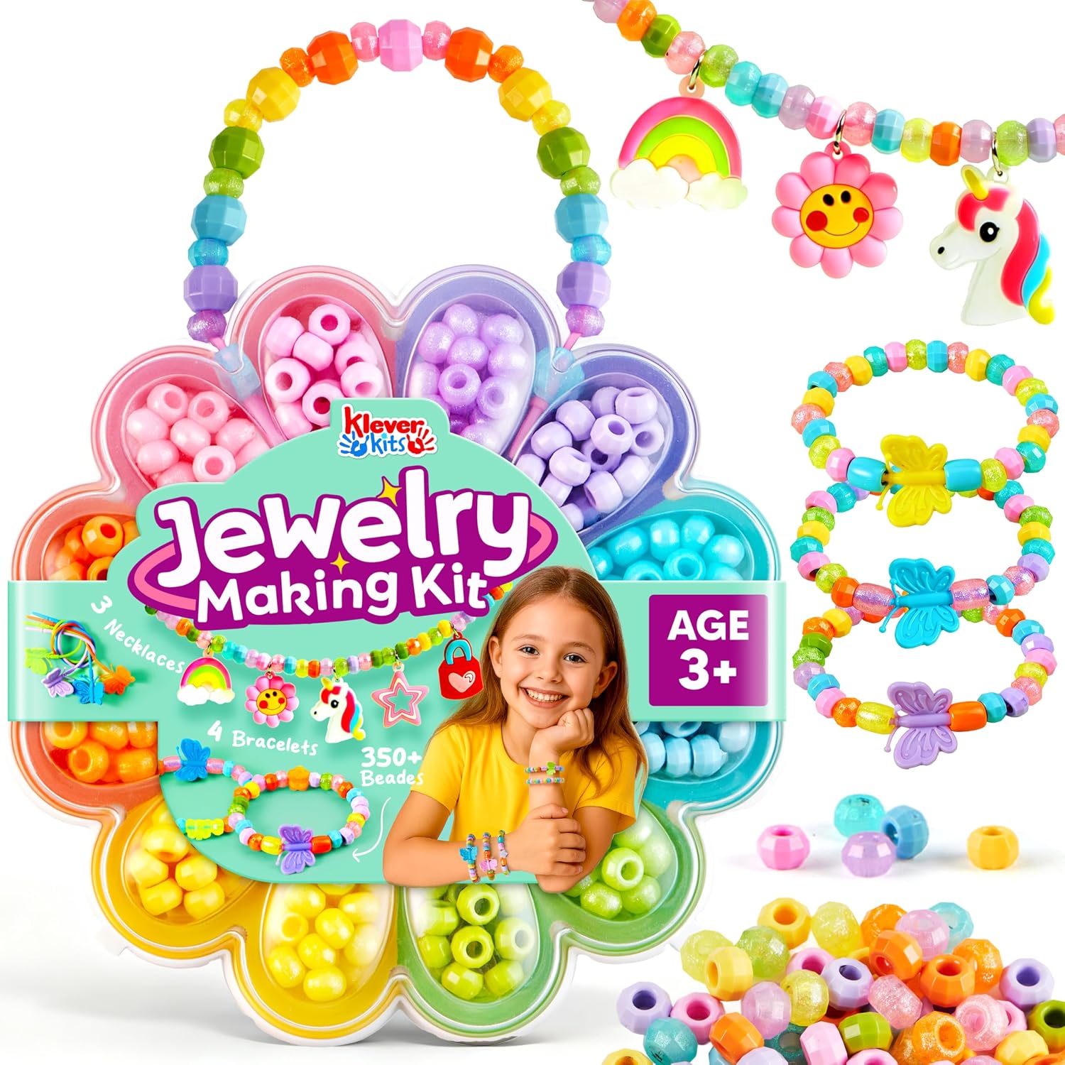 Detalle de Klever Kits Jewelry Making Kit with 350+ Beads ๐๐