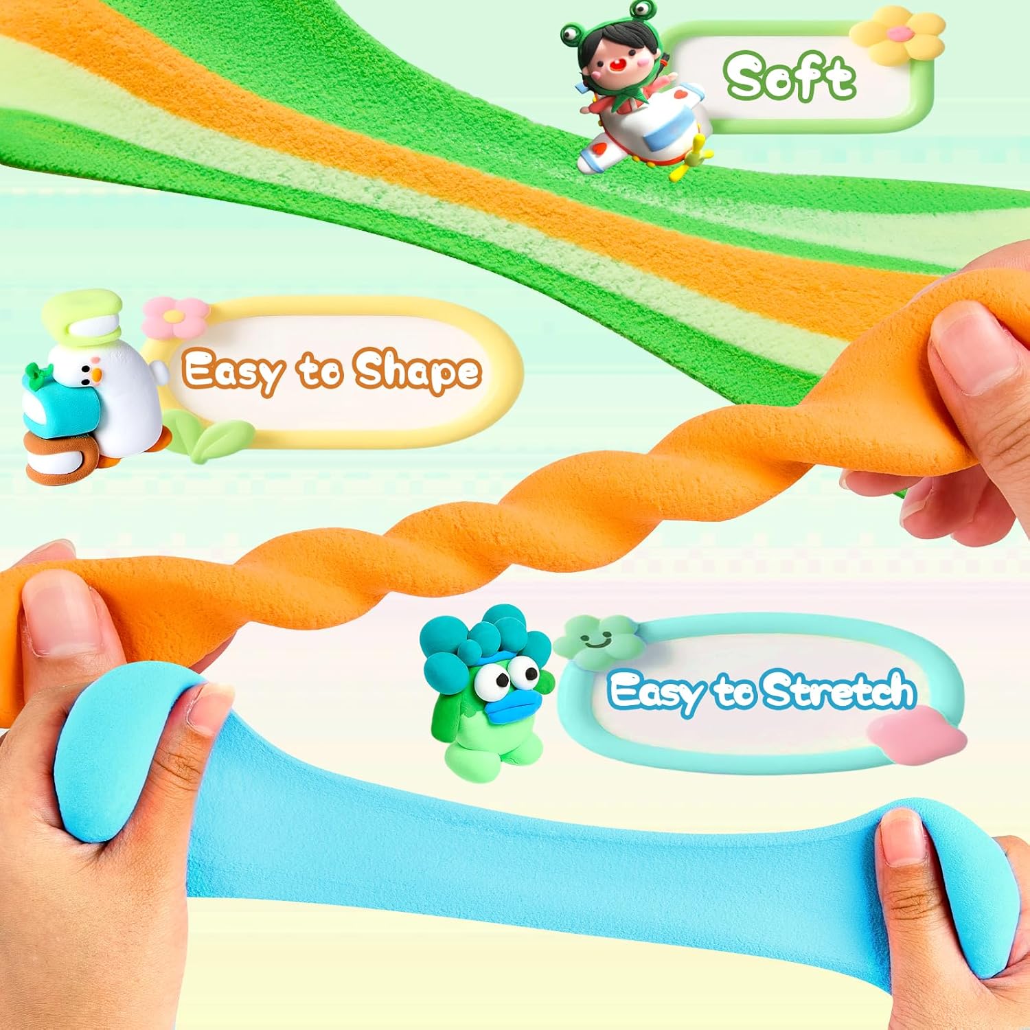 Thumbnail 1 de Bridokit Modelliermasse Lufttrocknend 60 Packungen