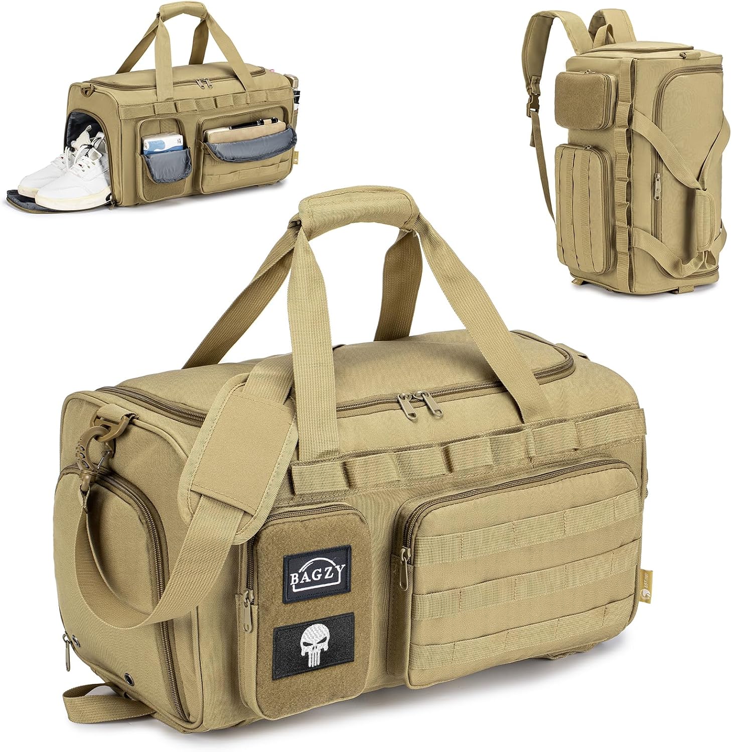 Detalle de BAGZY Borsone Palestra 40 L, zaino da viaggio e sport