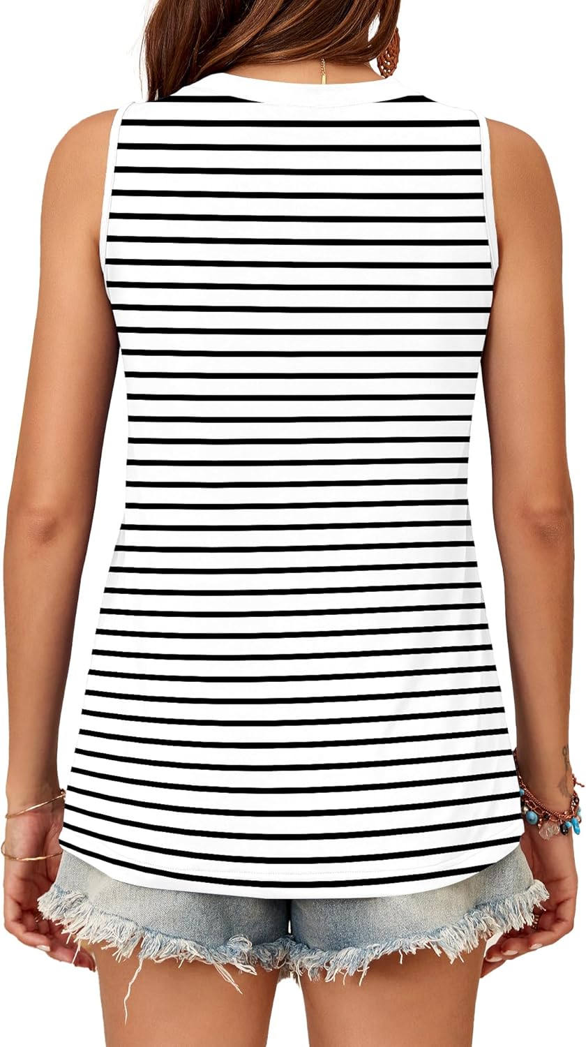 Thumbnail 4 de WNEEDU Damen Tank Top mit Rundhalsausschnitt – ärmellos, basic Sommer-Tops