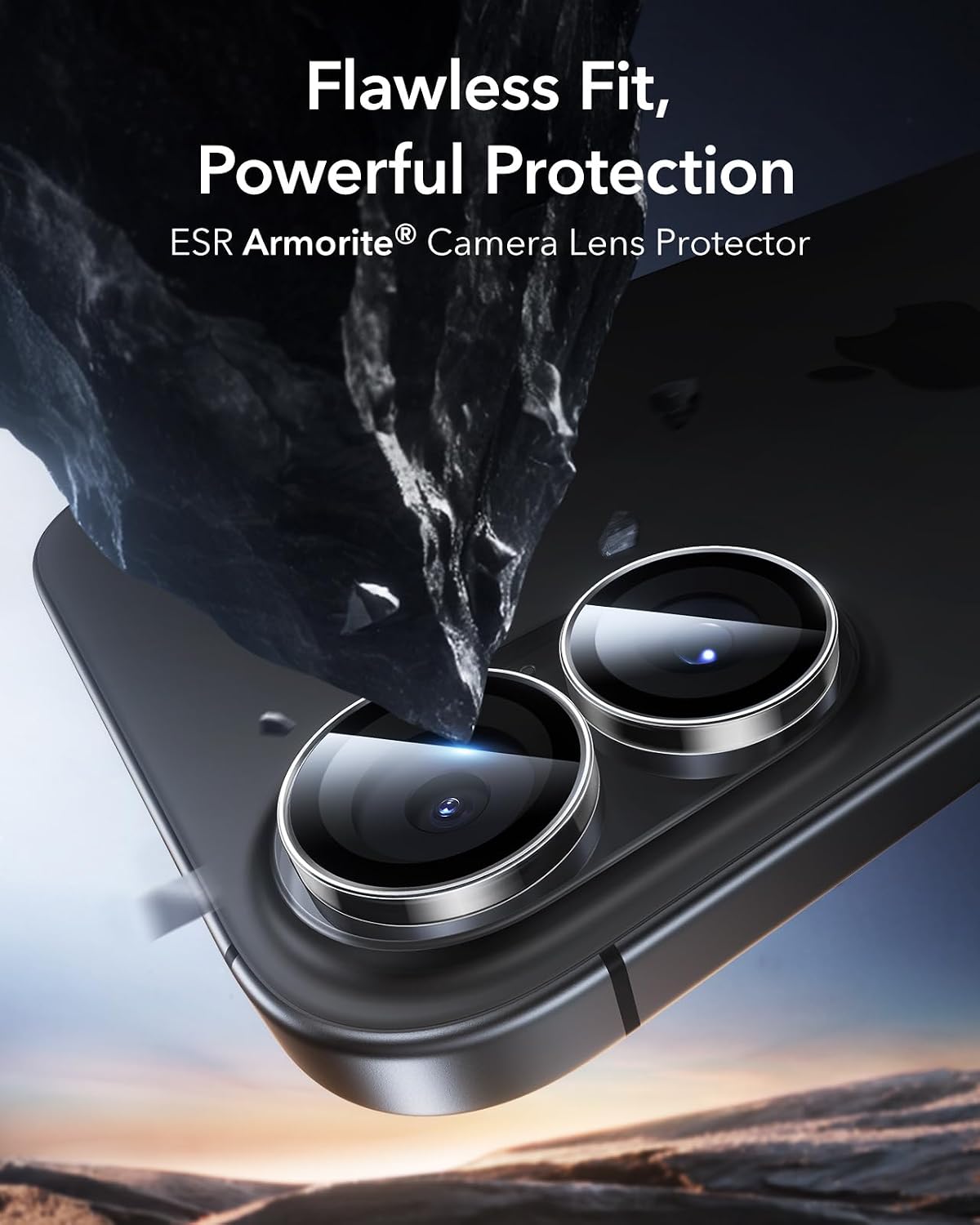 Thumbnail 1 de ESR Camera Lens Protector for iPhone 17/16/16 Plus, Clear 9H Tempered Glass