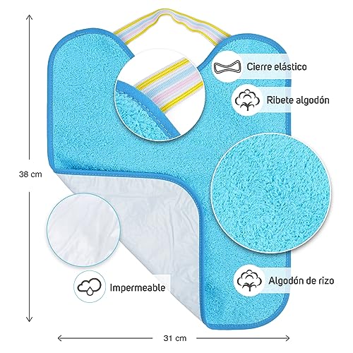 Thumbnail 1 de Ti TIN Pack 4 Baberos Bebé Impermeables 38x31 cm – A partir de 12 meses