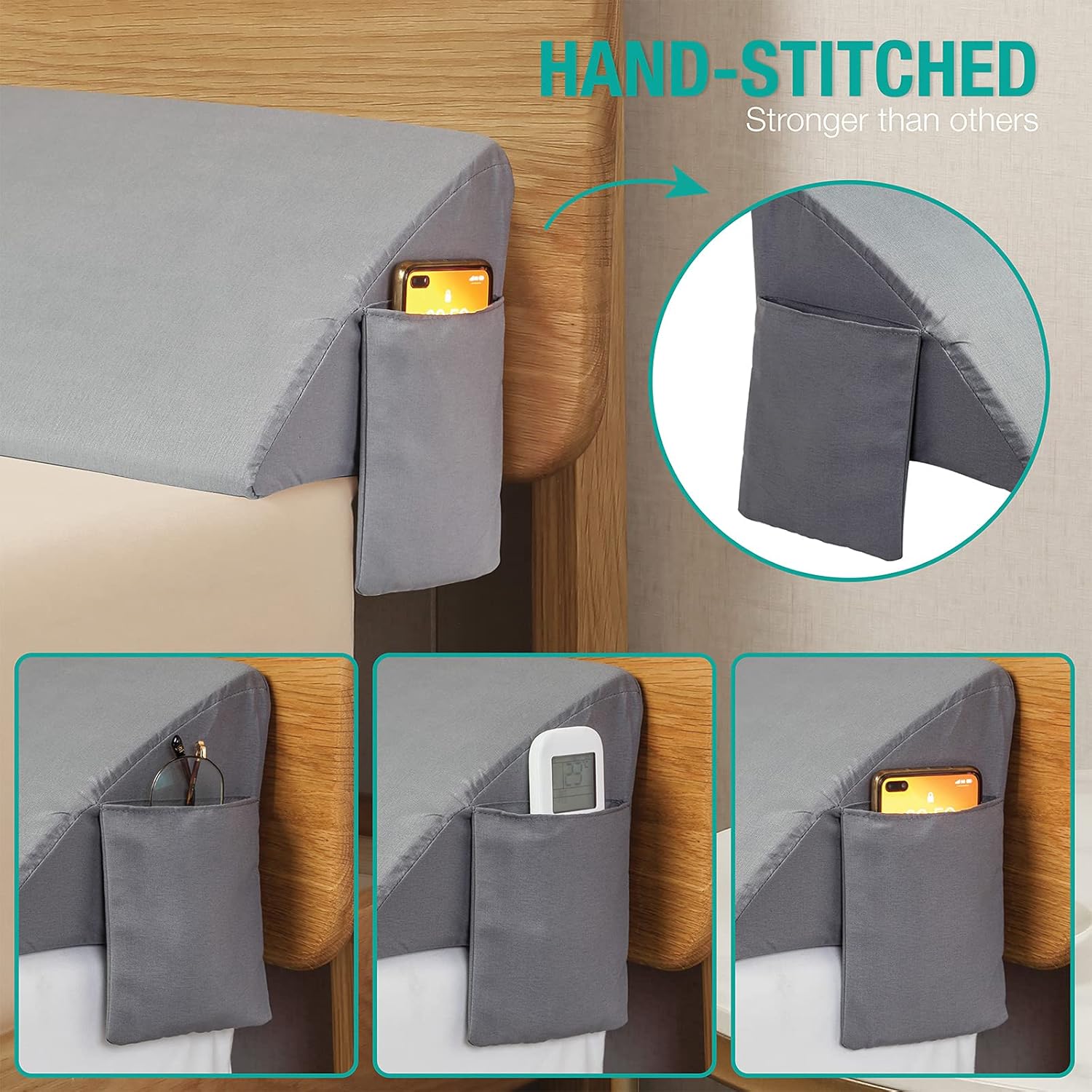 Detalle 2 de Vekkia King Bed Wedge Pillow 76"x10"x6"