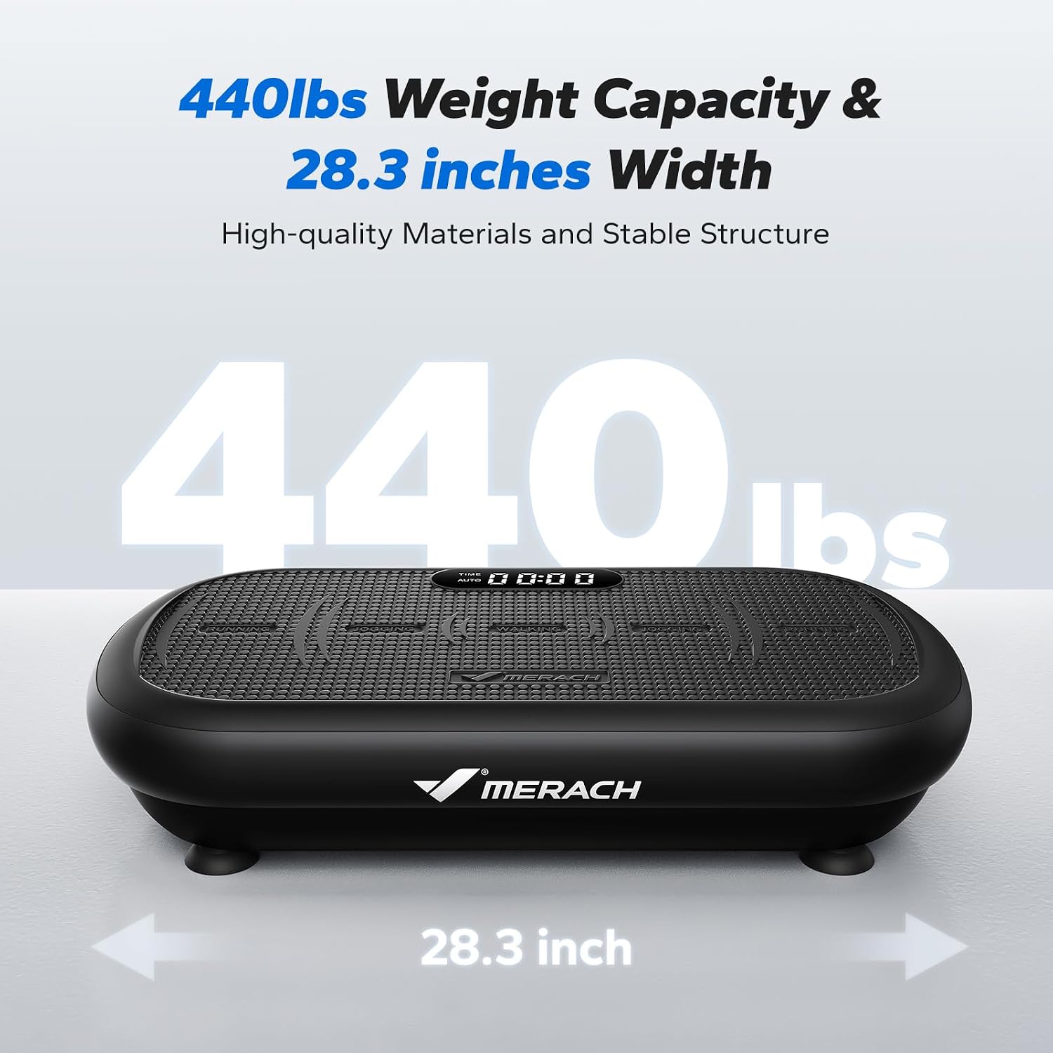 Thumbnail 6 de MERACH CV40 Curved Vibration Plate, 200W Motor, 13mm Amplitude, Bluetooth