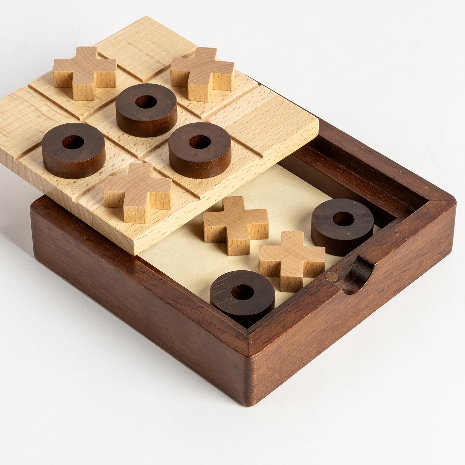 Thumbnail 3 de Lingle 5.5" Wooden Tic Tac Toe game 🎲