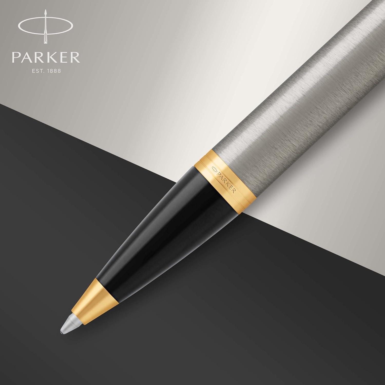 Detalle 2 de Parker IM stylo bille métal brossé ⌚</analysis>