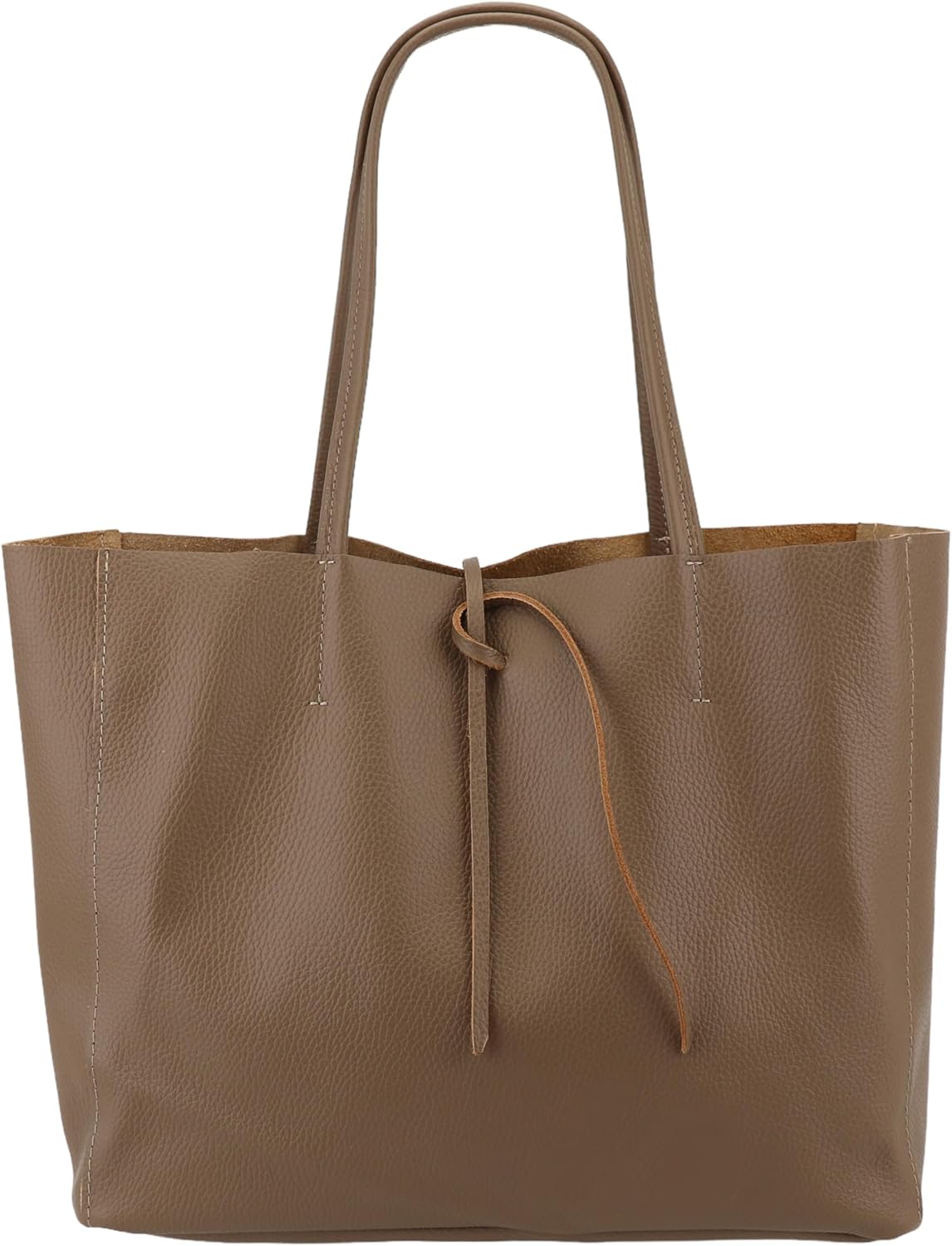 Detalle 2 de SH Leder ® Maja G514 Sac cabas en cuir de vachette véritable – format paysage
