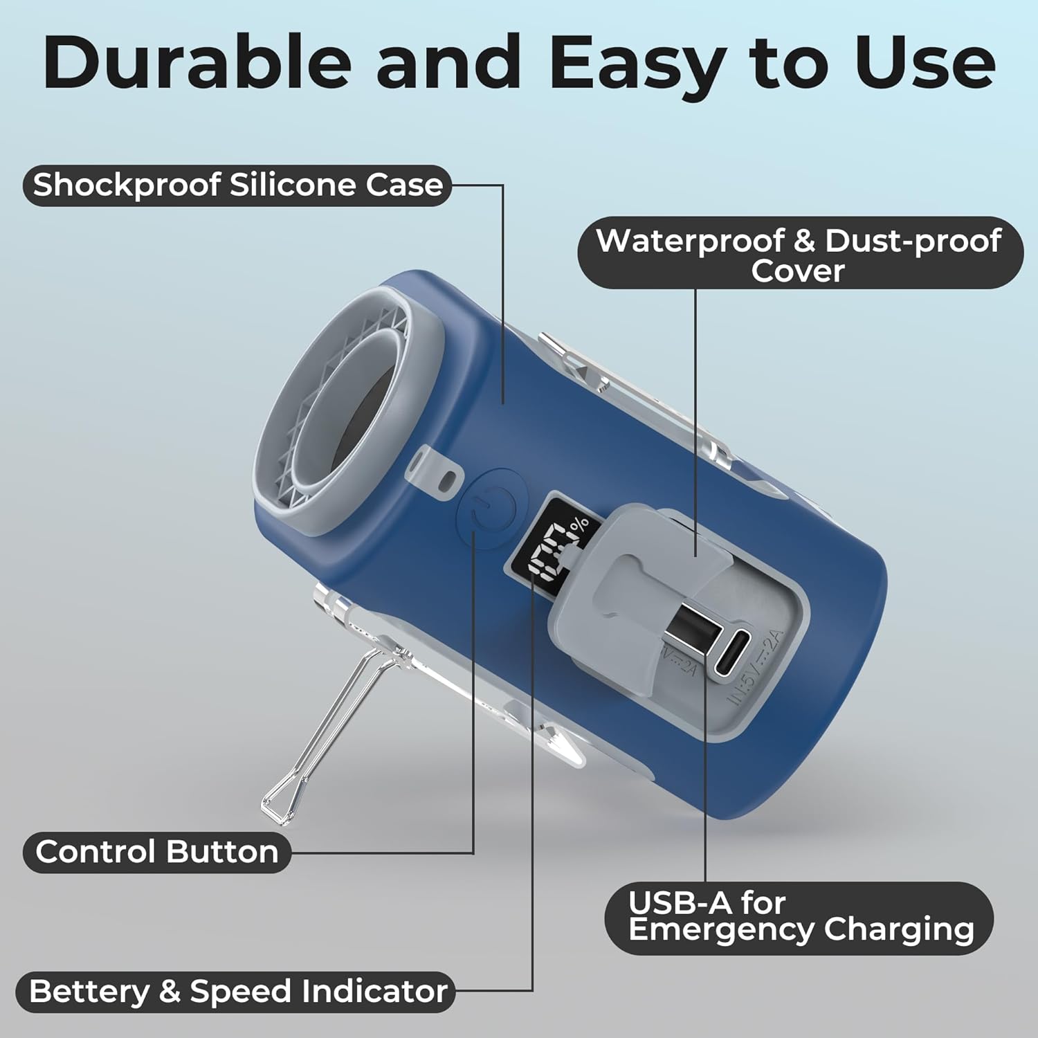 Thumbnail 6 de AMACOOL Mini Portable Waist Fan Clip-On: A versatile wearable cooling solution for outdoor heat