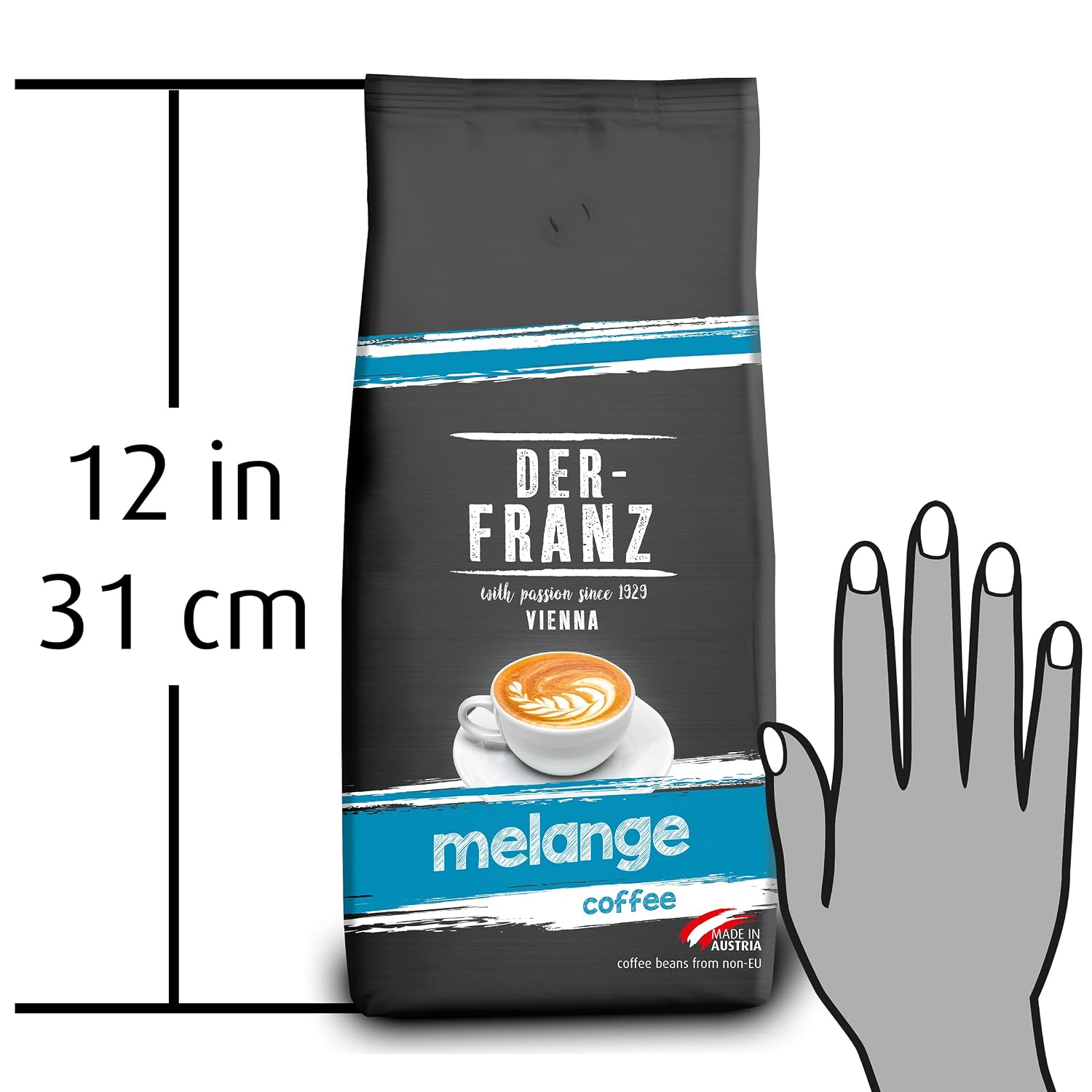 Thumbnail 6 de Der-Franz Melange Kaffee 100% Arabica 4x1000 g