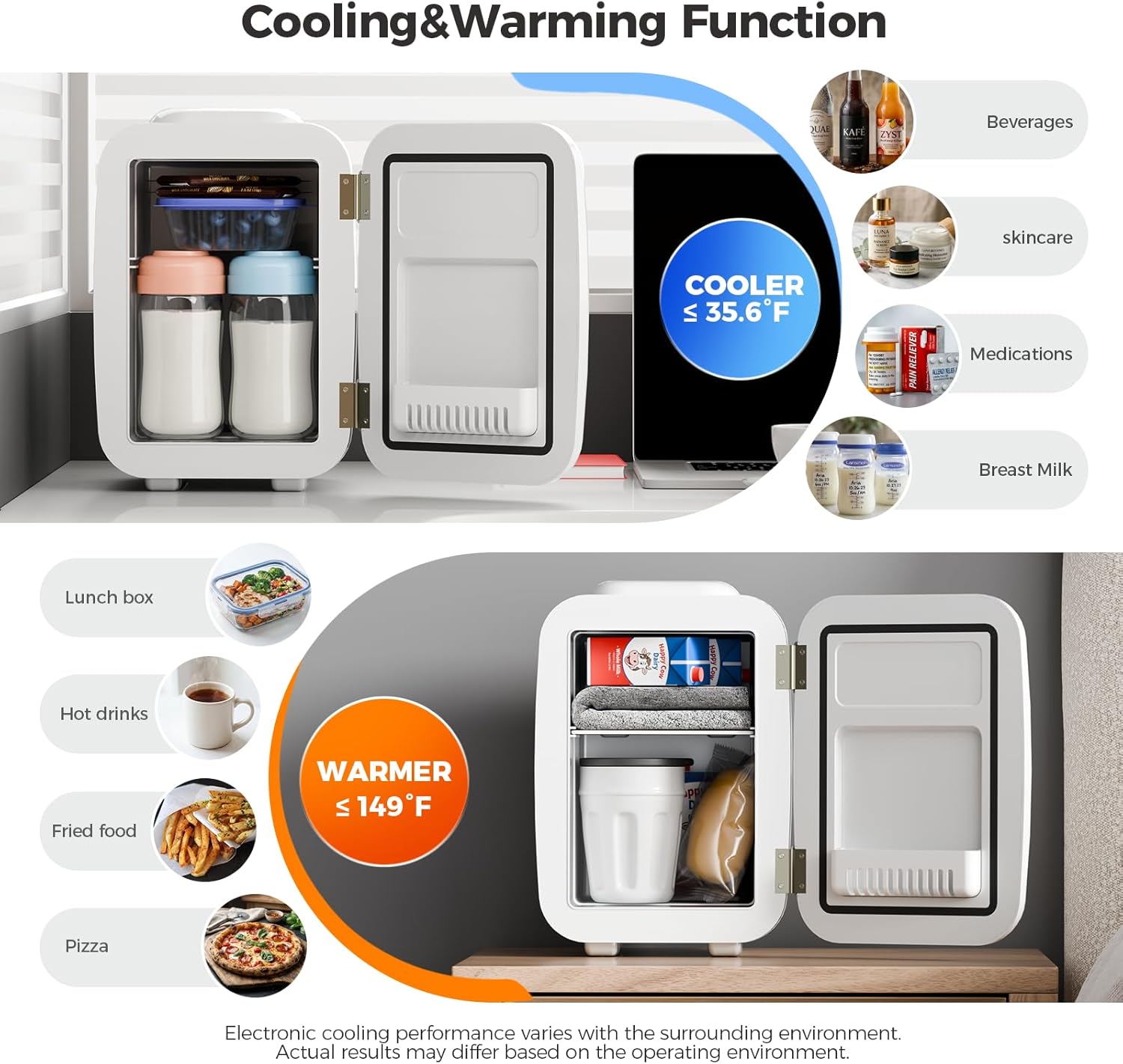 Thumbnail 1 de YASHE Mini Fridge 4 Liter Cooler Warmer