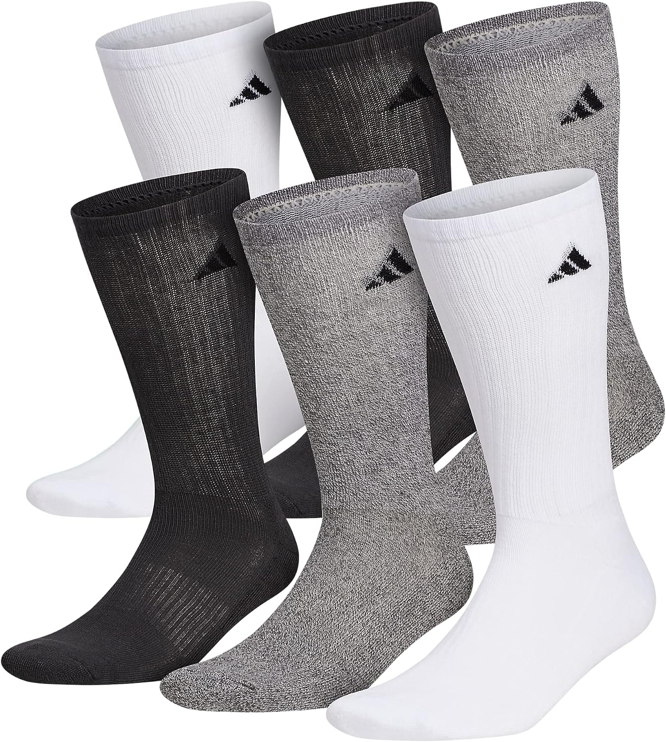 Detalle de adidas Men's Athletic Crew Socks, 6-Pack