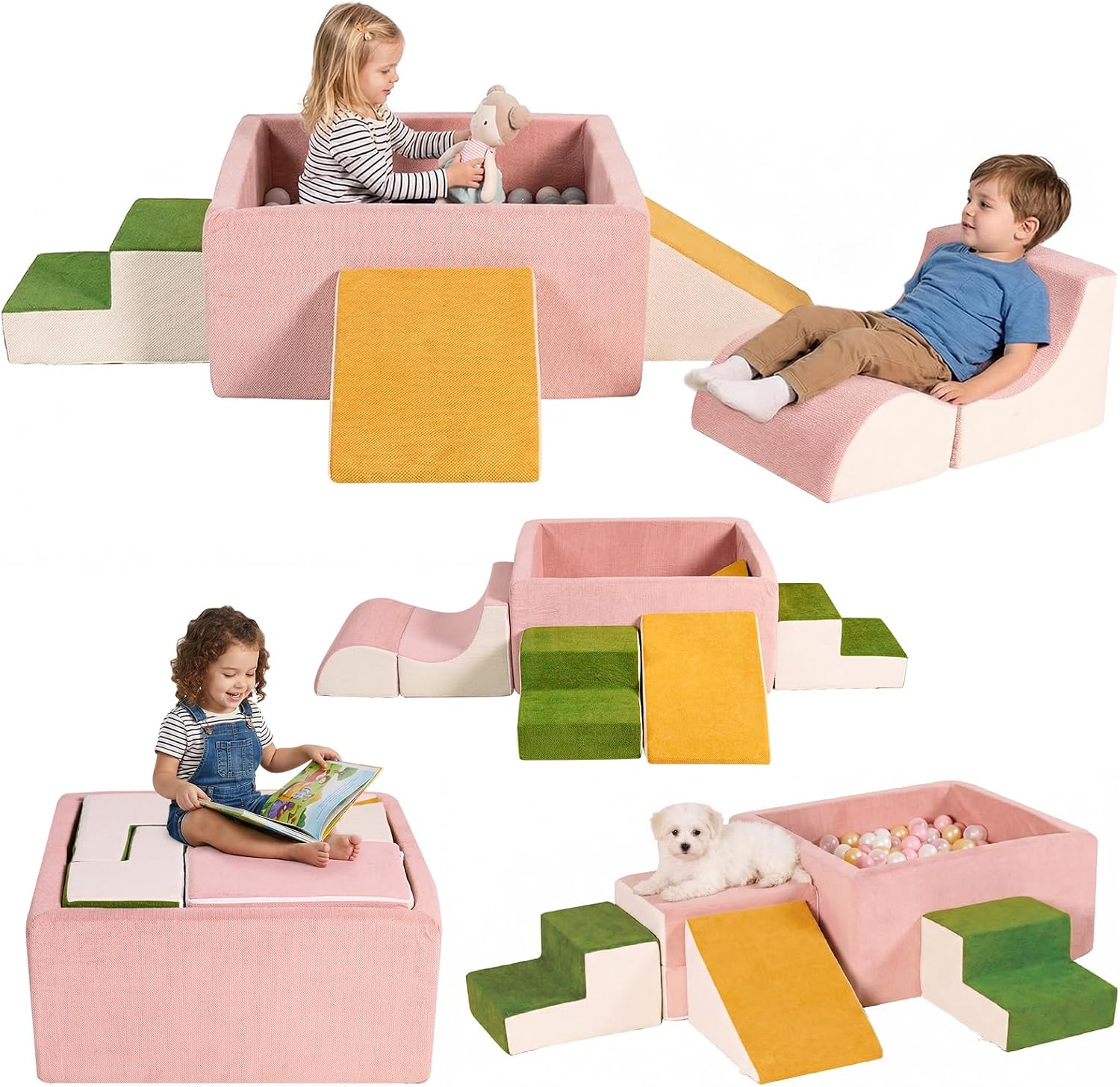Thumbnail 6 de MOOZHEALTH Baby Climbing Blocks 6-Piece