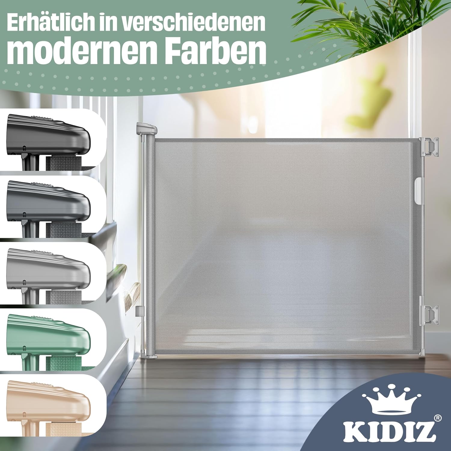 Thumbnail 5 de KIDIZ Treppenschutzgitter 0–140 cm 🚪