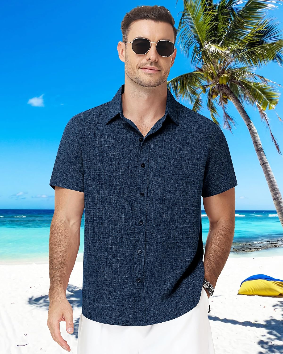 Thumbnail 1 de Runhit Men's Button-Down Shirt