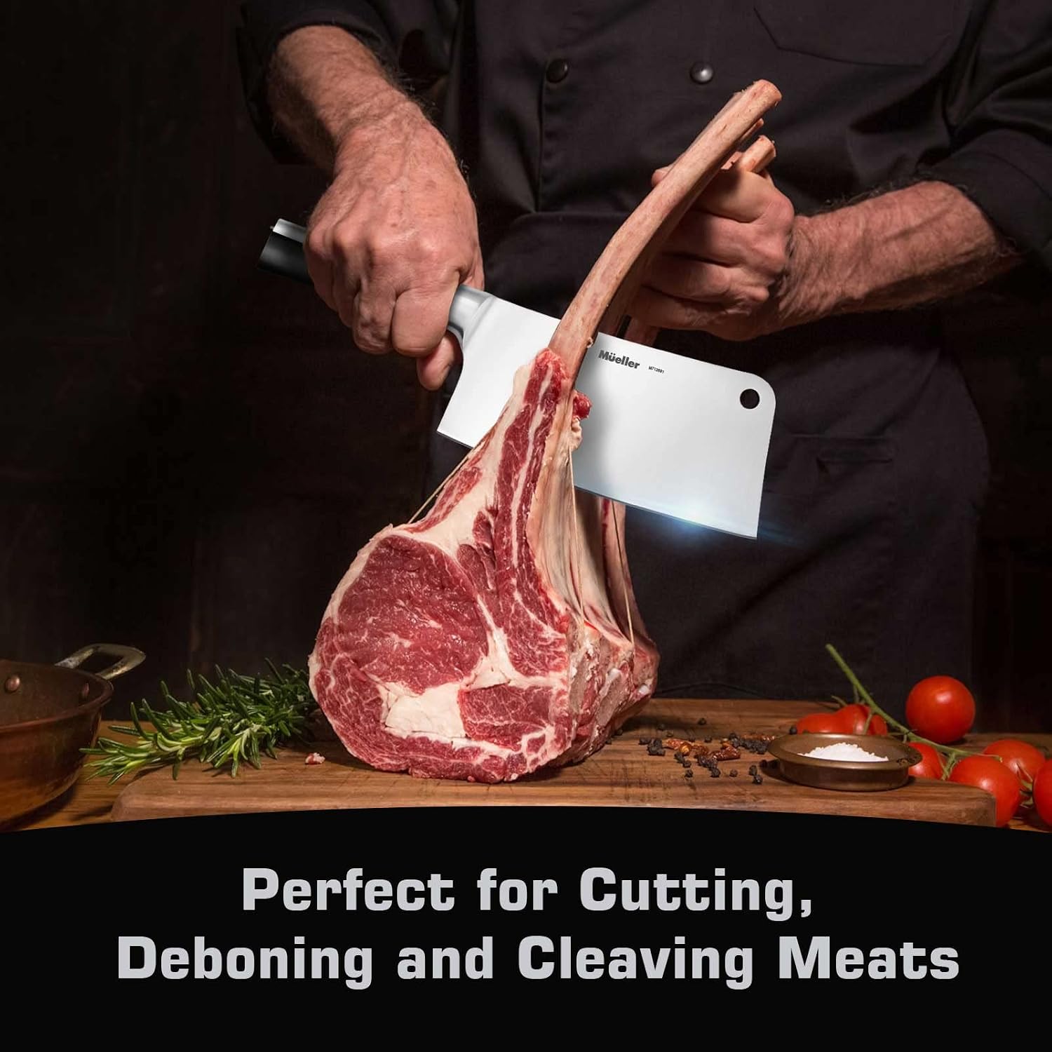 Detalle 2 de Mueller Meat Cleaver, 7-Inch