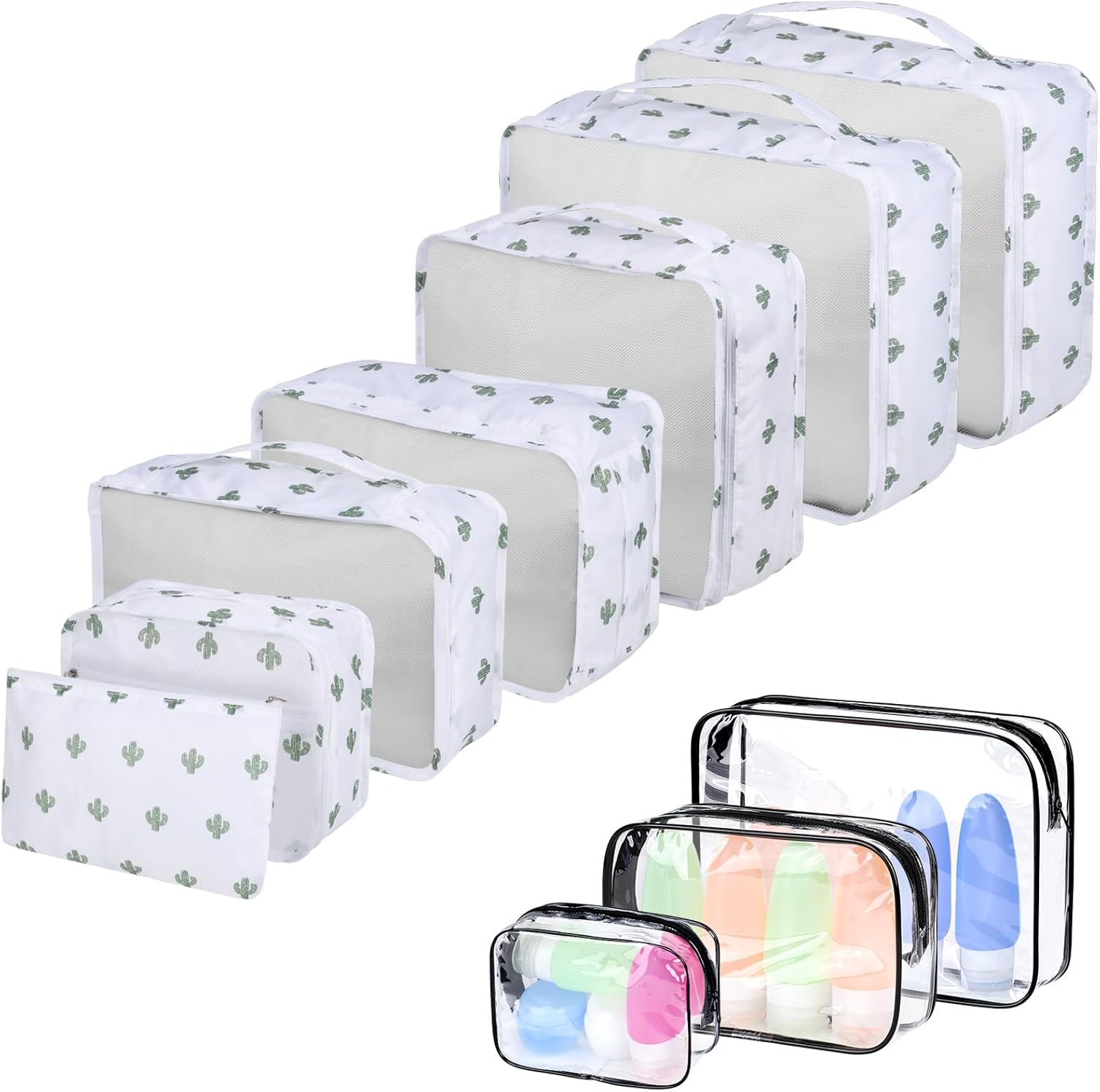 Detalle de CORYIN Packing Cubes 10 PCS Travel Organiser: A Practical Set for Organised Packing