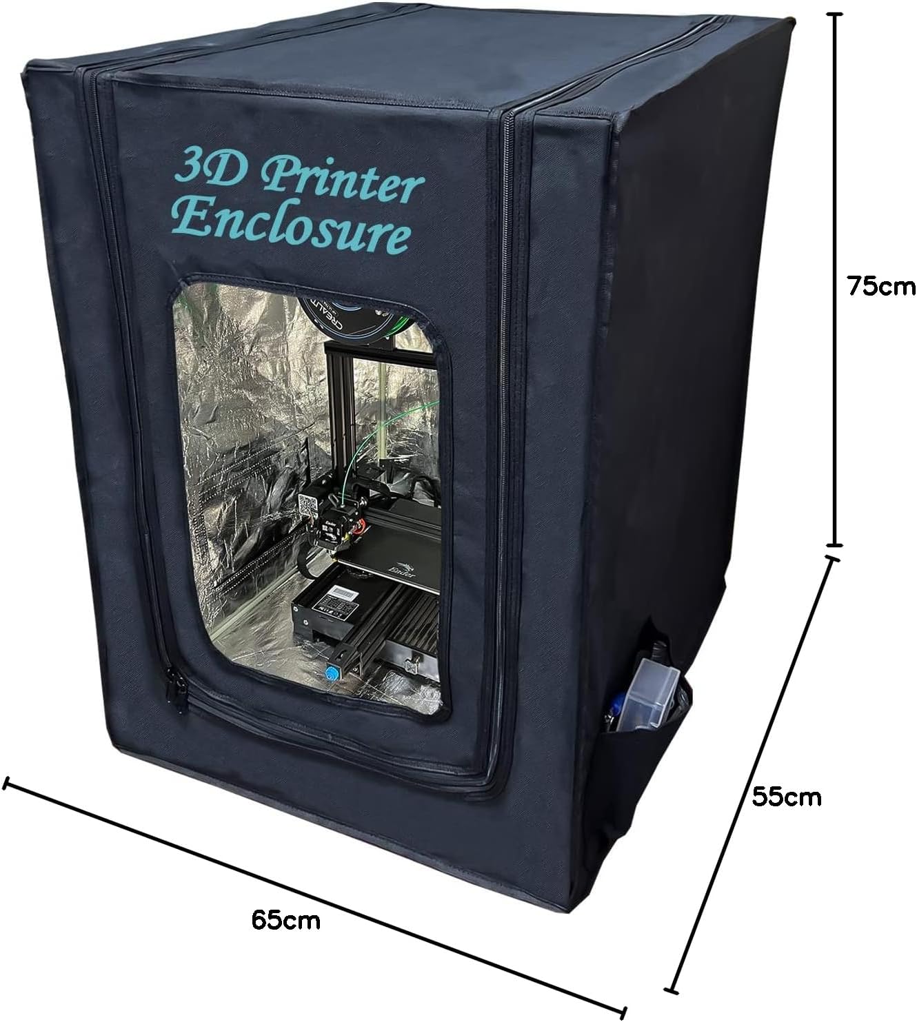 Detalle de YOOPAI 3D Printer Enclosure 3D-printerbehuizing met scharnierdeuren, 65 x 55 x 75 cm