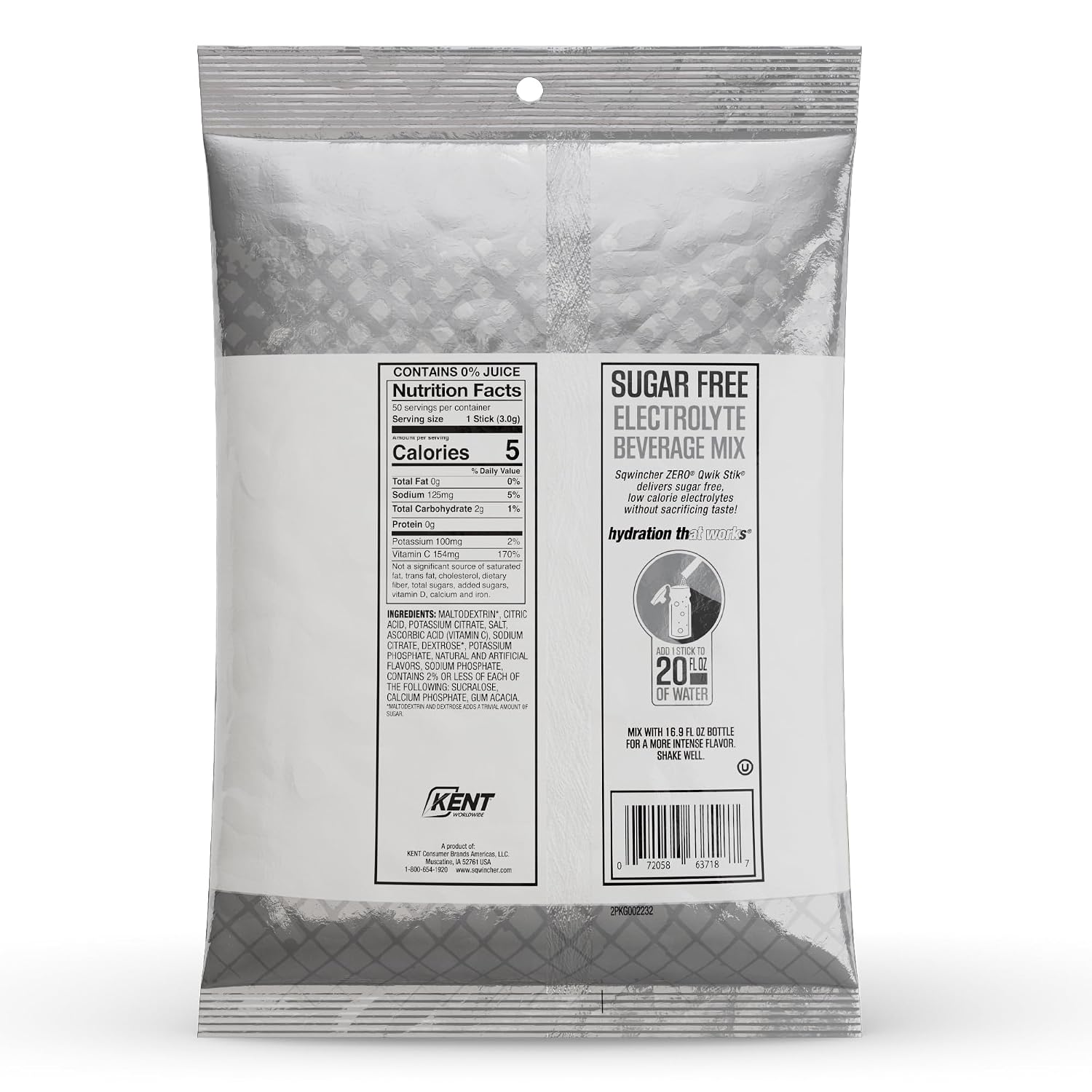 Detalle 2 de Sqwincher Electrolyte Mix, Coconut