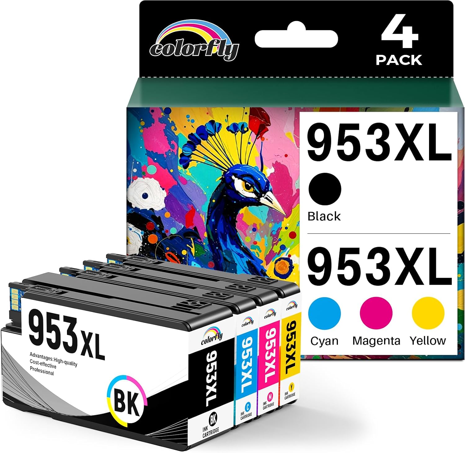 Detalle de Cartucce HP 953XL da 4, compatibili Colorfly