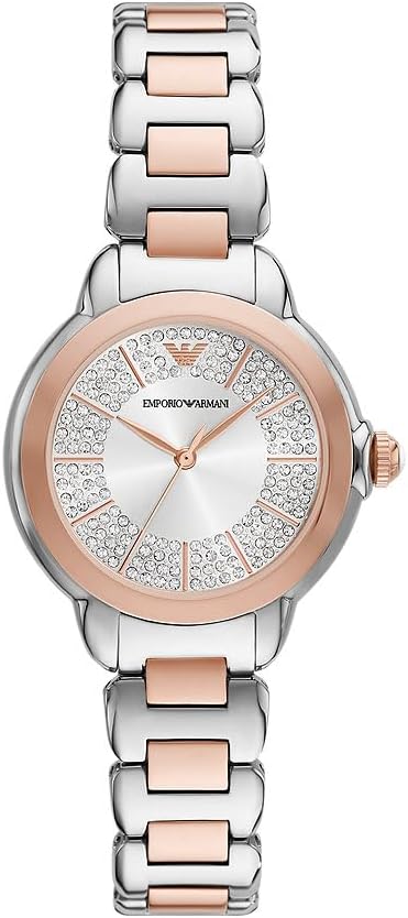 Thumbnail 5 de EMPORIO ARMANI Damenuhr 32 mm Silberton – Quarz-Dreizeigerwerk, Edelstahlband (Milanaise)