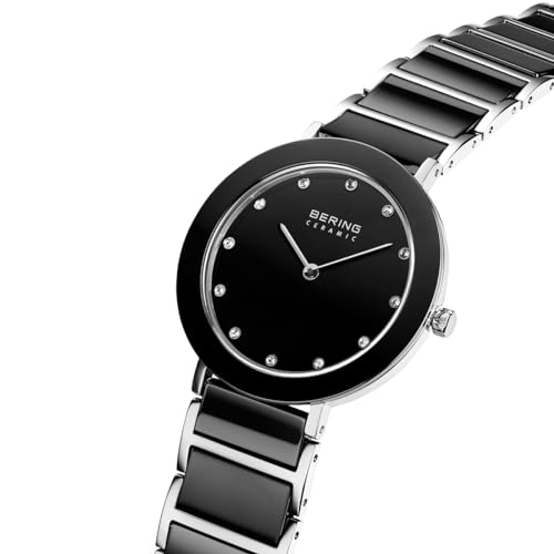 Detalle de BERING Women Analog Quartz Ceramic Watch 11435-749 with Stainless Steel/Ceramic Strap