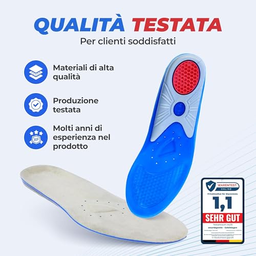 Thumbnail 6 de Solette in gel alta qualità smart&gentle, ammortizzanti e confortevoli (42/43 EU) – 1 paio
